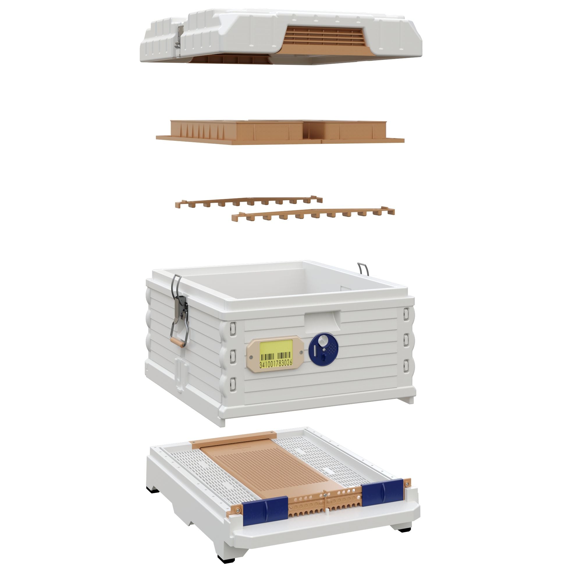 Apimaye Ergo PLUS White Single Brood Box Beehive Set (qualifies for free shipping)