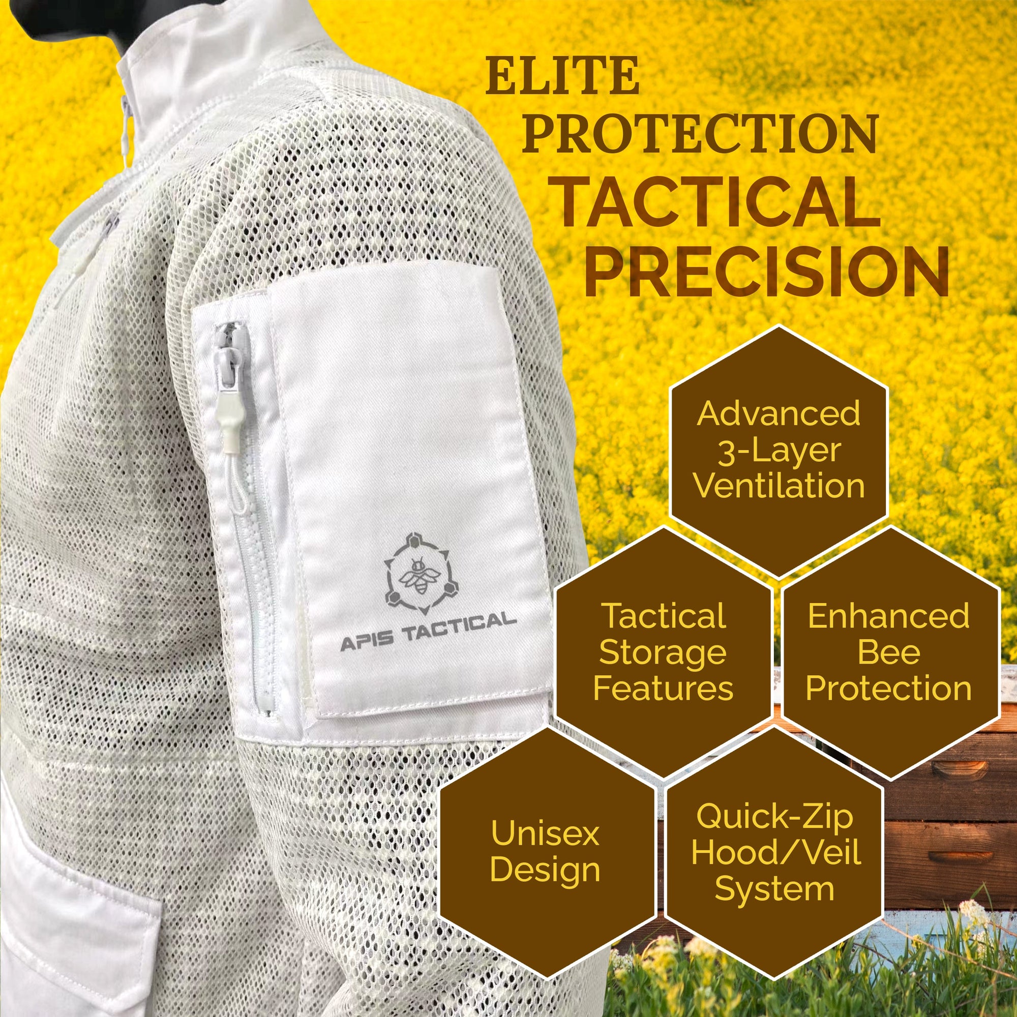 Apis Tactical PRO Ventilated Beekeeping Jacket (ships from warehouse)