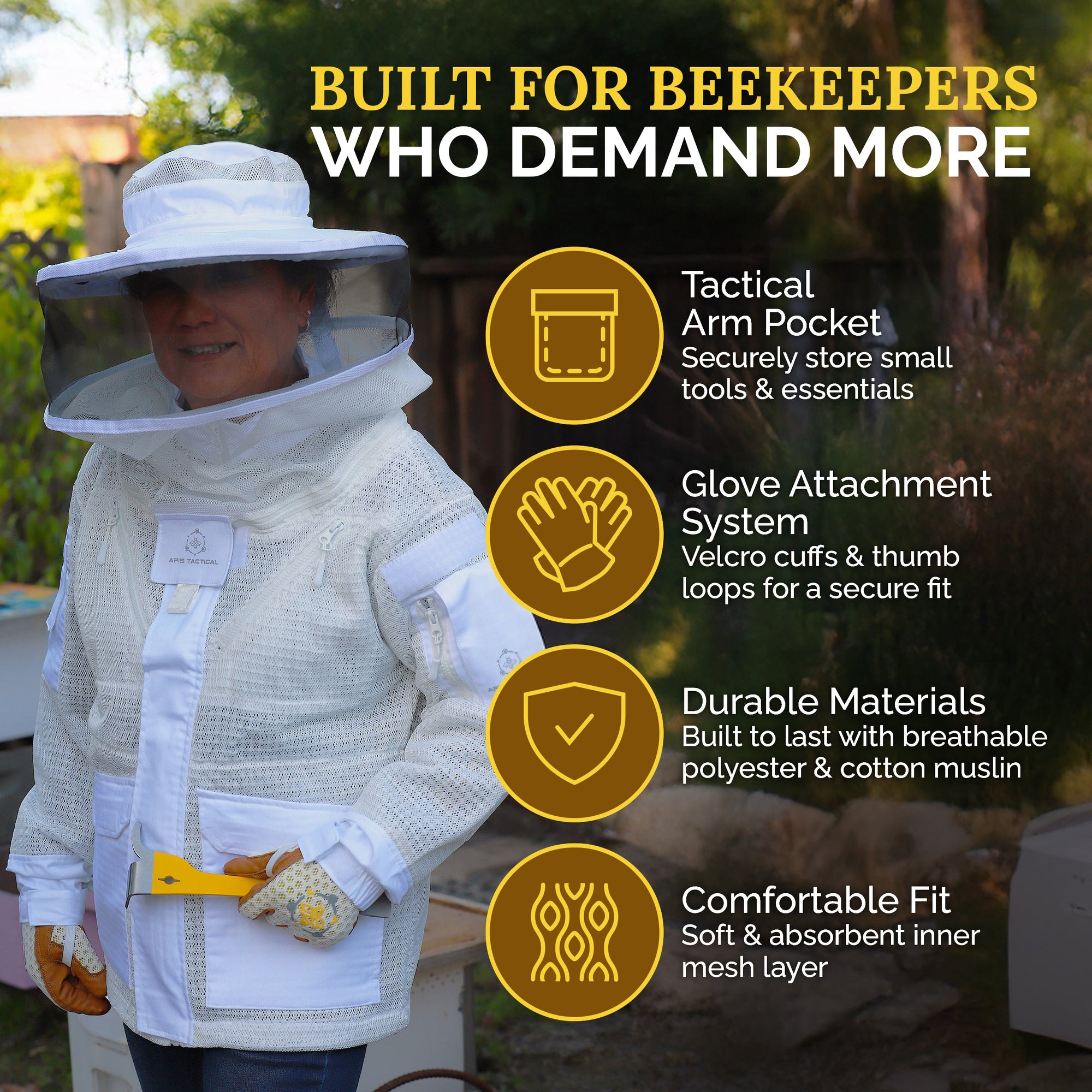 Apis Tactical PRO Ventilated Beekeeping Jacket (ships from warehouse)
