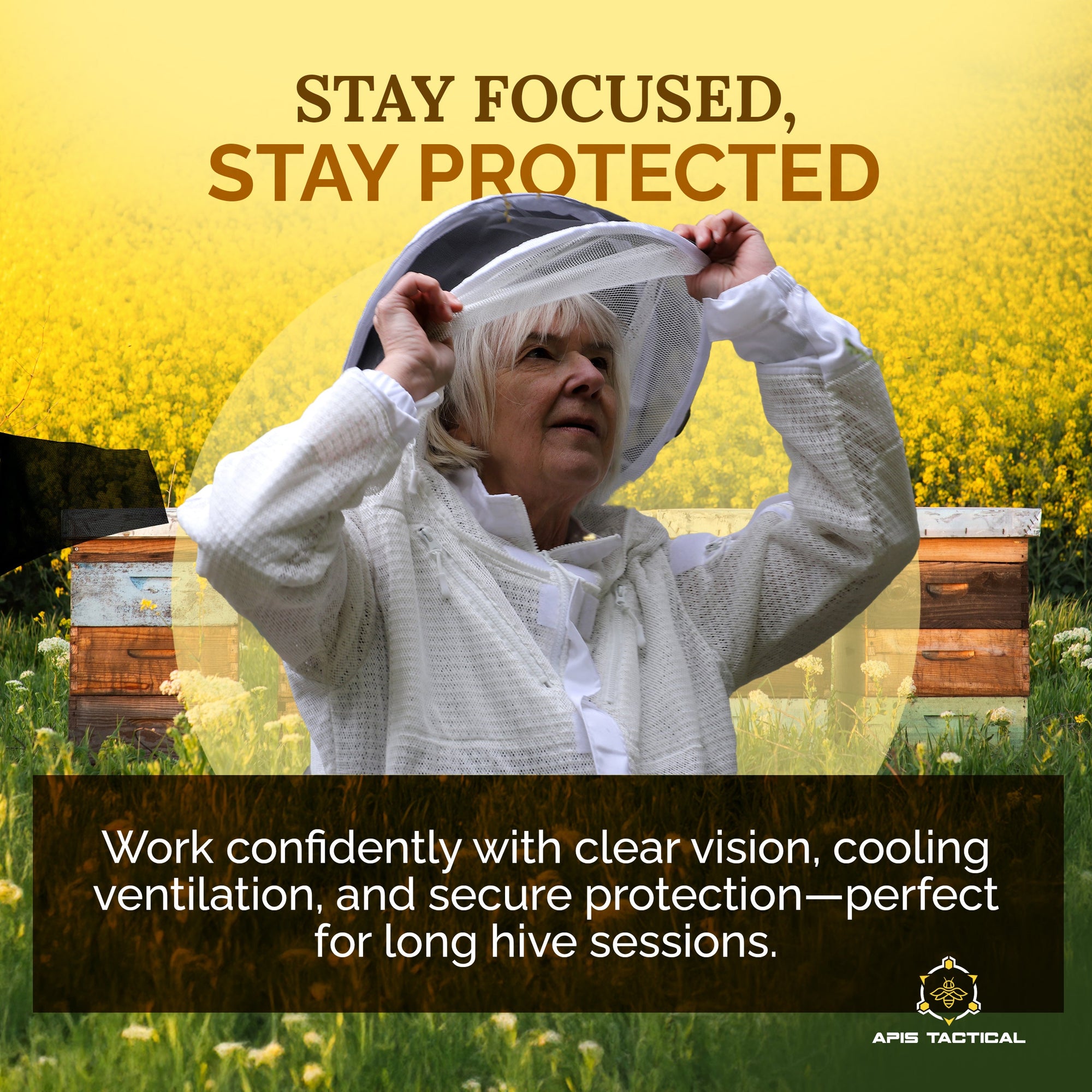 Apis Tactical Beekeeping Round Hood (ships from warehouse)