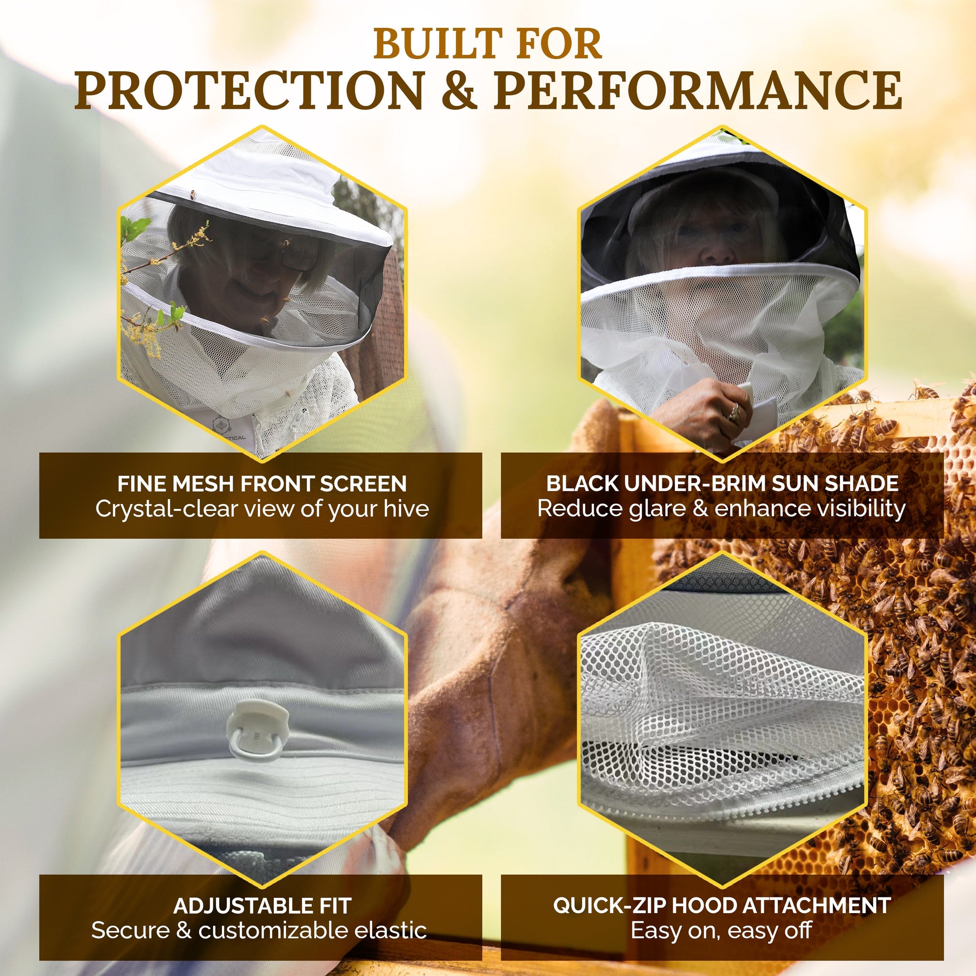 Apis Tactical Beekeeping Round Hood (ships from warehouse)