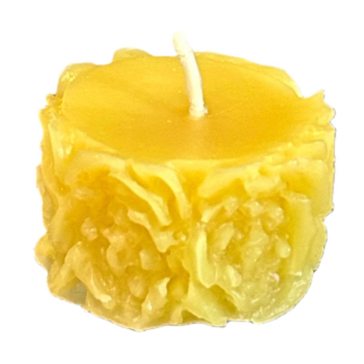 Small Round Rose Candle