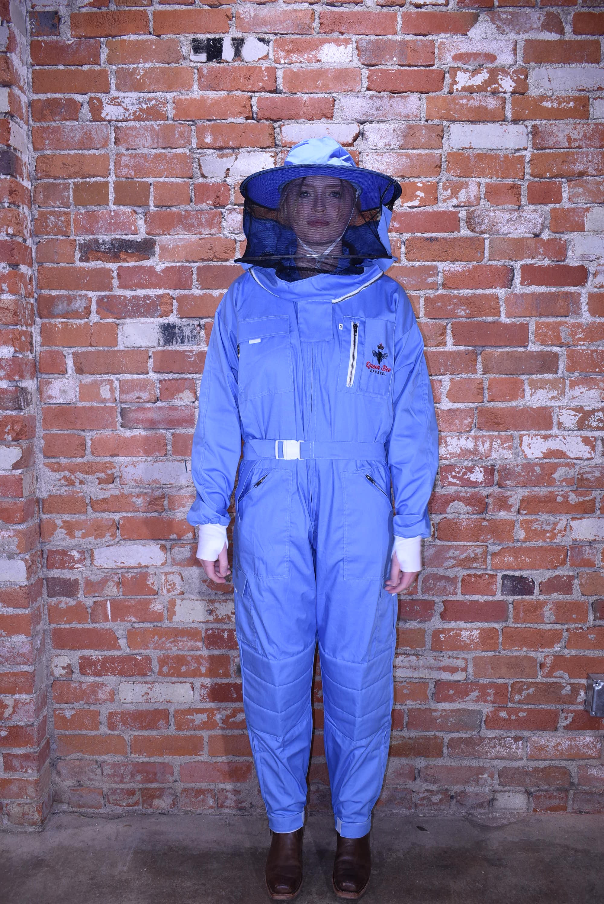 Womens Poly Cotton Suit: Queen Bee Apparel™ Blue Bell Collection