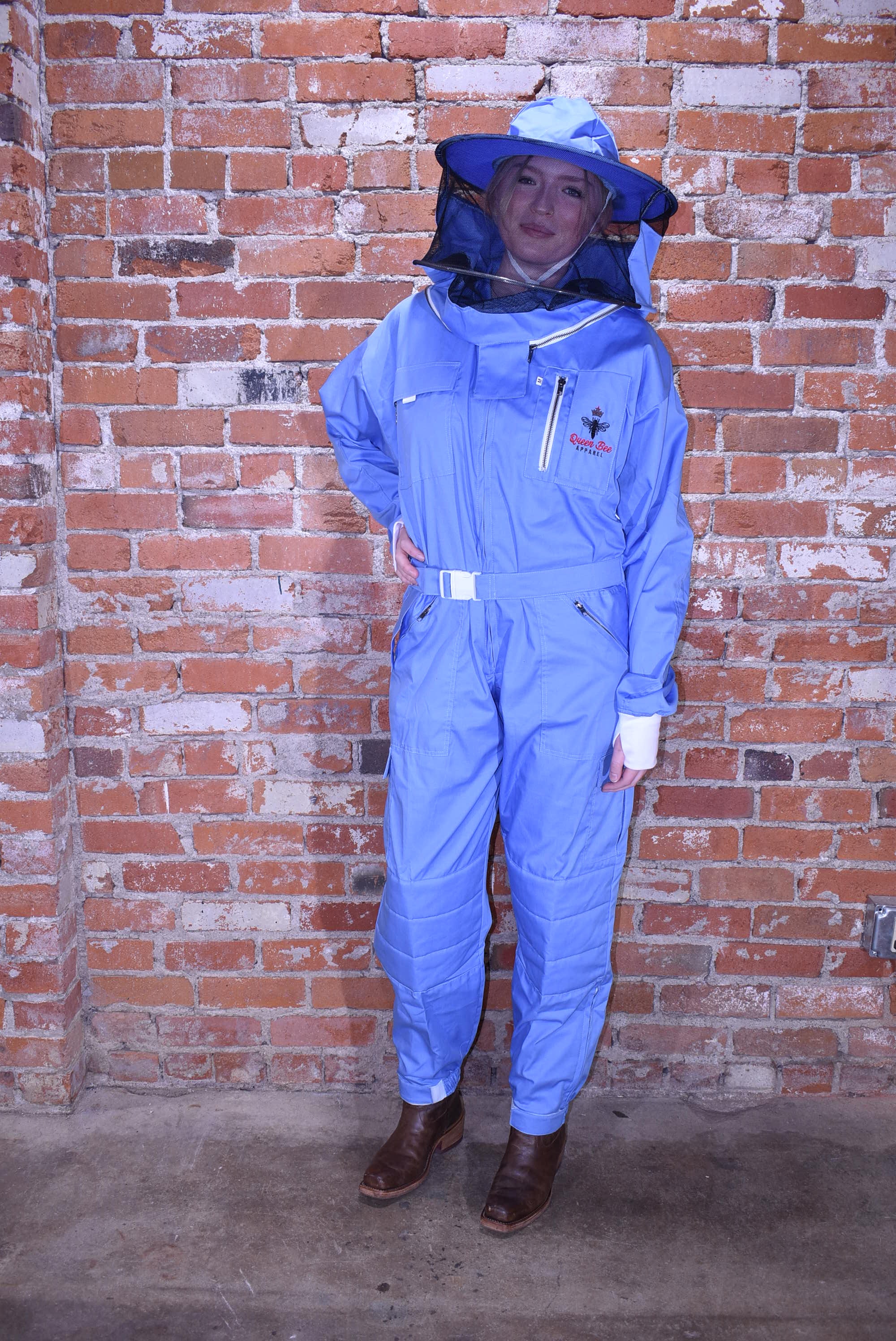 Womens Poly Cotton Suit: Queen Bee Apparel™ Blue Bell Collection