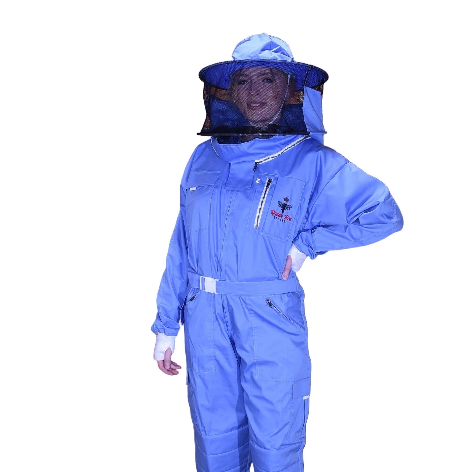 Womens Poly Cotton Suit: Queen Bee Apparel™ Blue Bell Collection