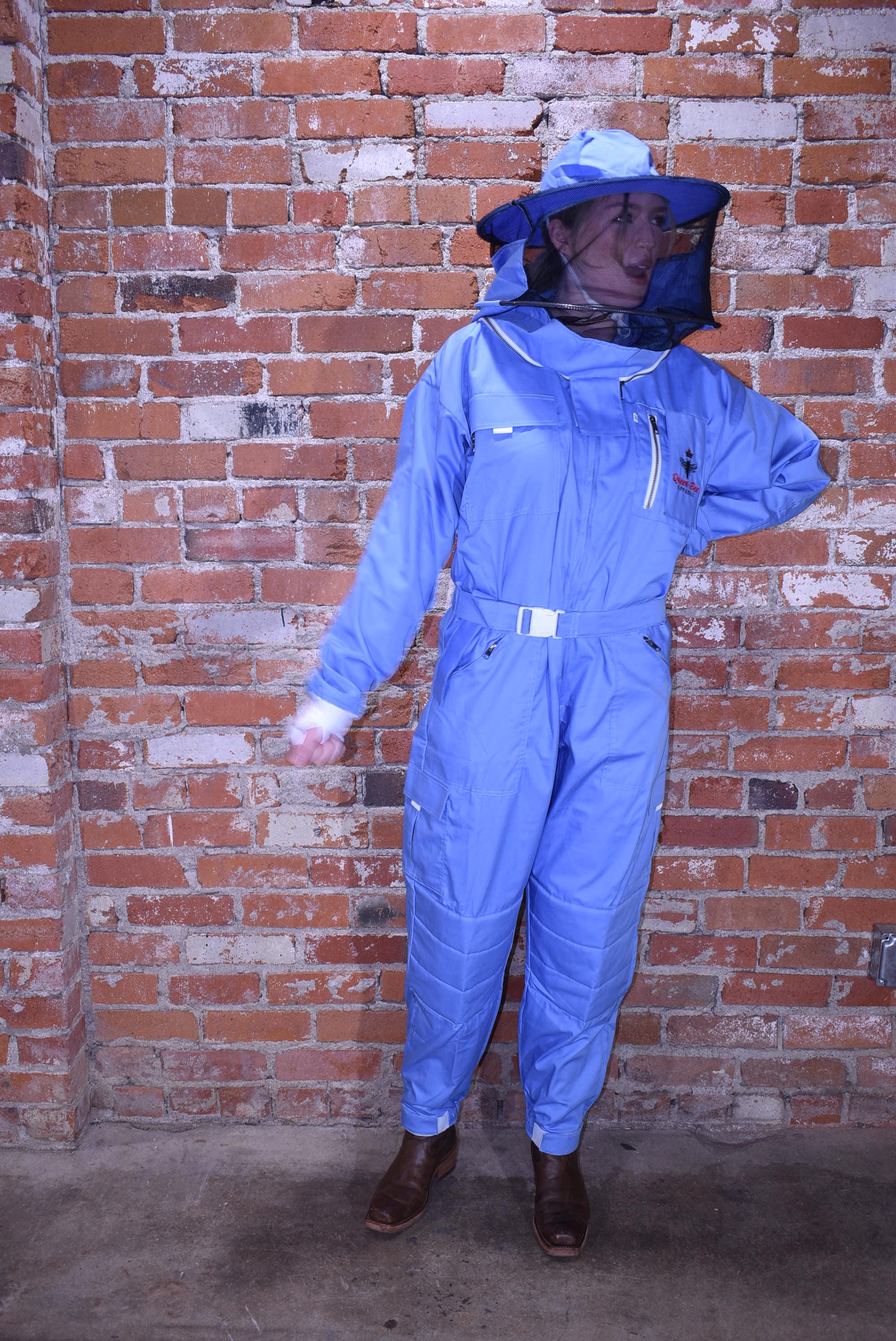 Womens Poly Cotton Suit: Queen Bee Apparel™ Blue Bell Collection