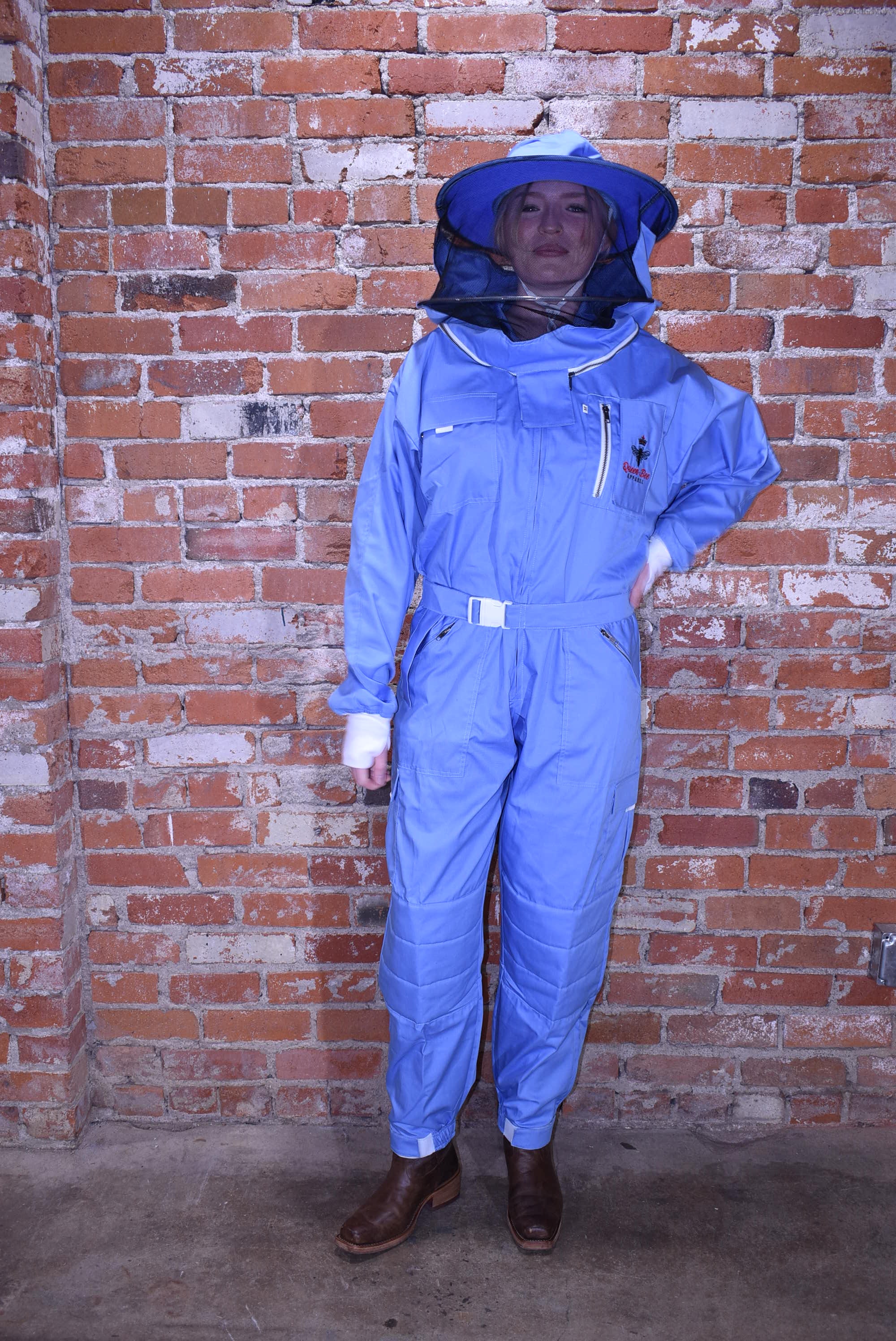 Womens Poly Cotton Suit: Queen Bee Apparel™ Blue Bell Collection