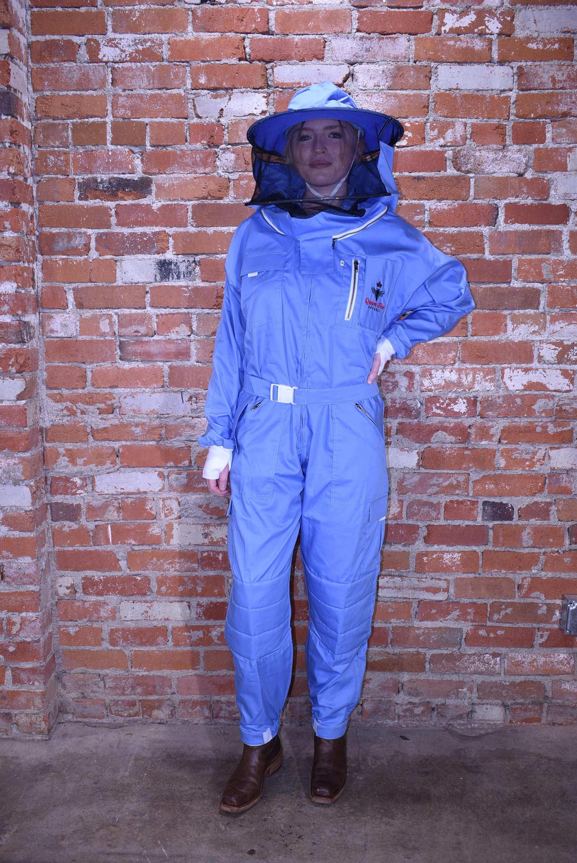 Womens Poly Cotton Suit: Queen Bee Apparel™ Blue Bell Collection