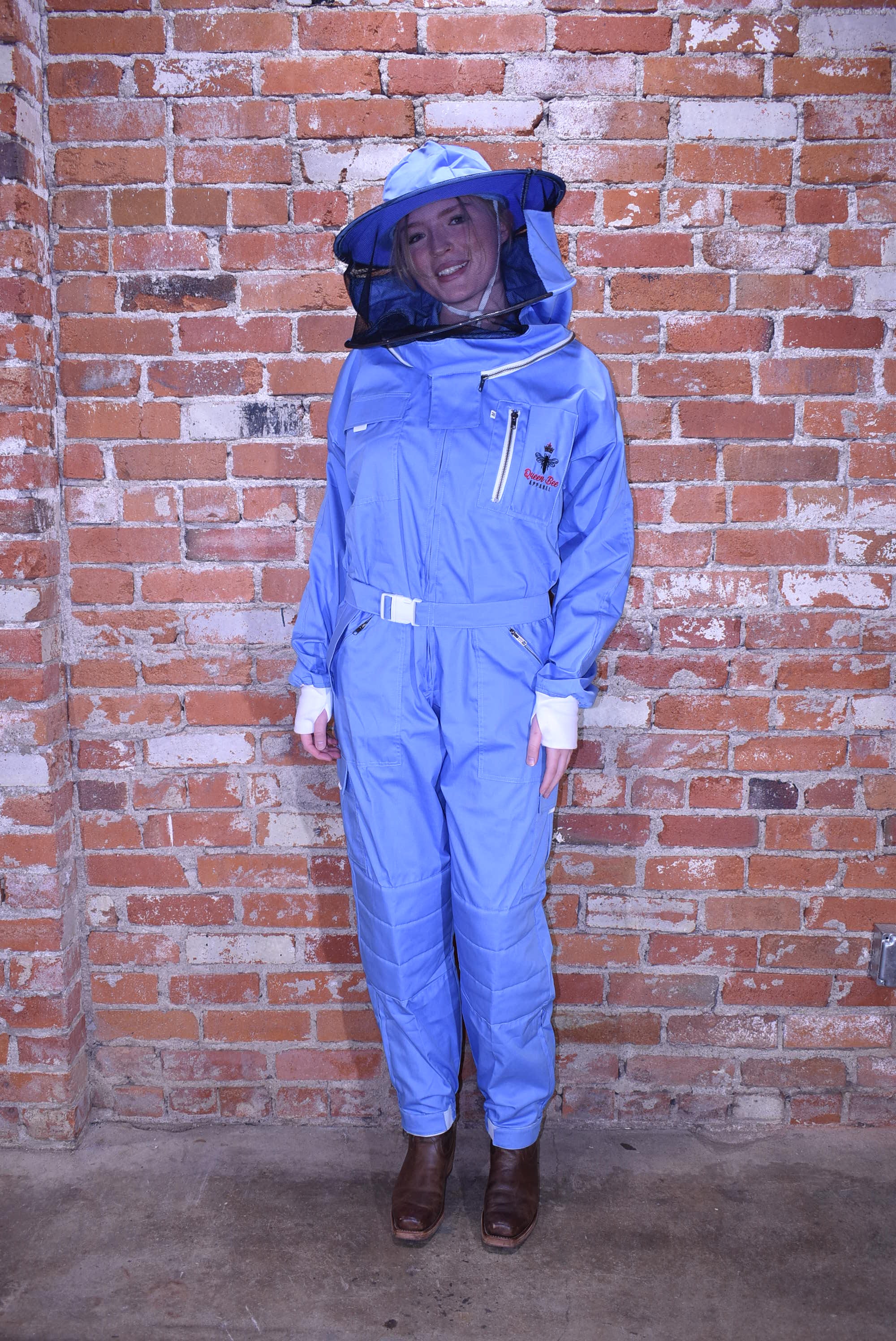 Womens Poly Cotton Suit: Queen Bee Apparel™ Blue Bell Collection