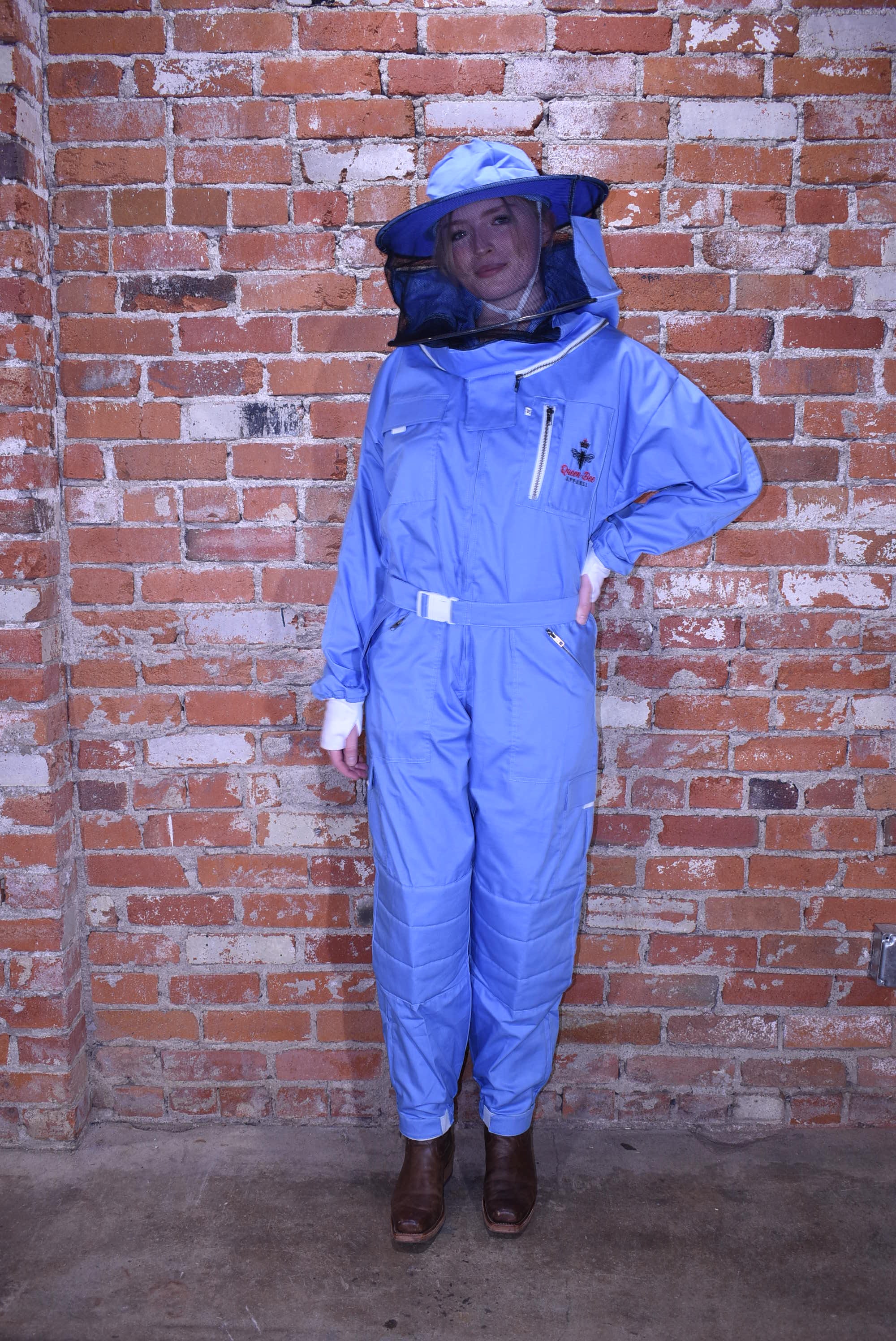 Womens Poly Cotton Suit: Queen Bee Apparel™ Blue Bell Collection