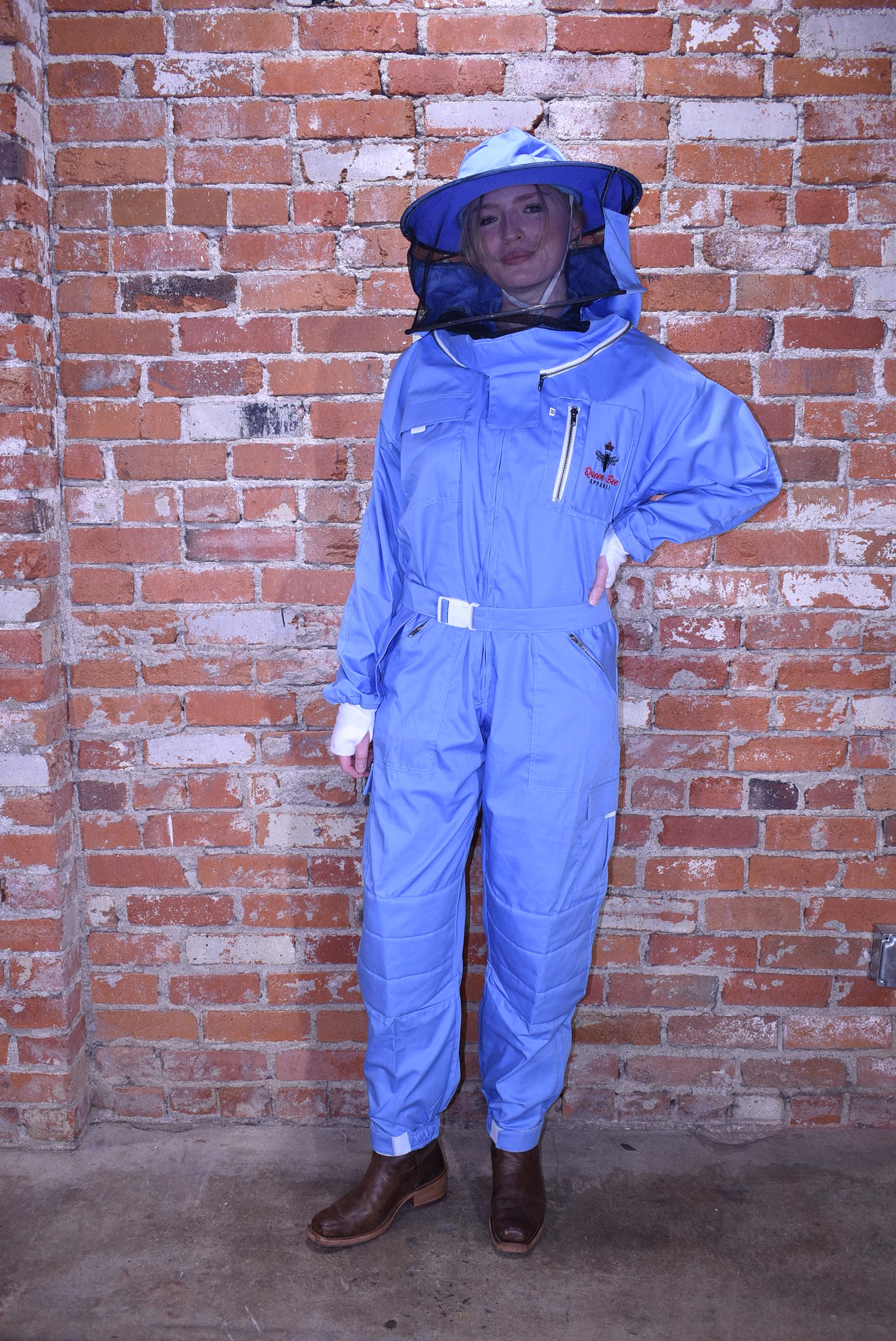 Womens Poly Cotton Suit: Queen Bee Apparel™ Blue Bell Collection