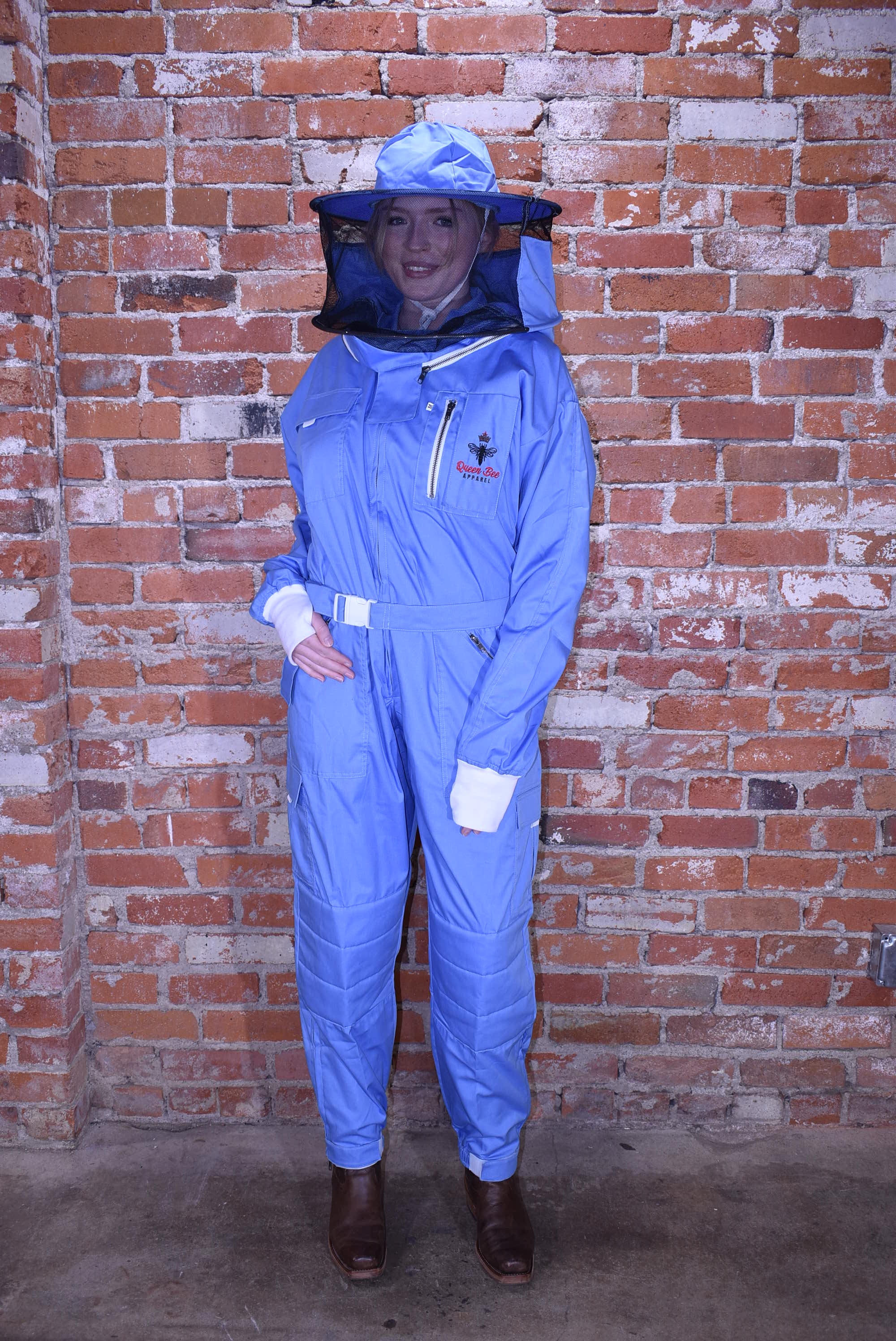Womens Poly Cotton Suit: Queen Bee Apparel™ Blue Bell Collection