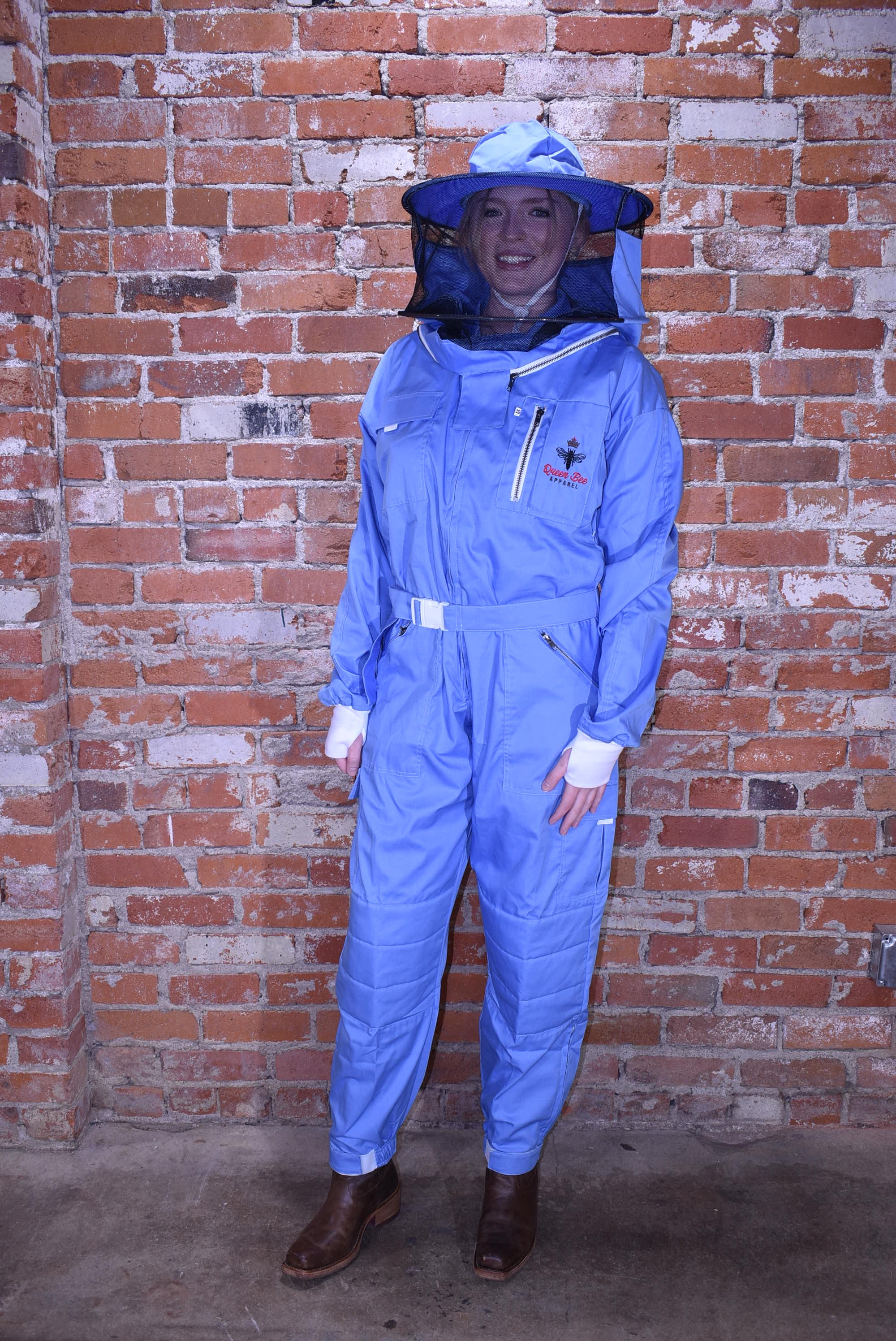 Womens Poly Cotton Suit: Queen Bee Apparel™ Blue Bell Collection
