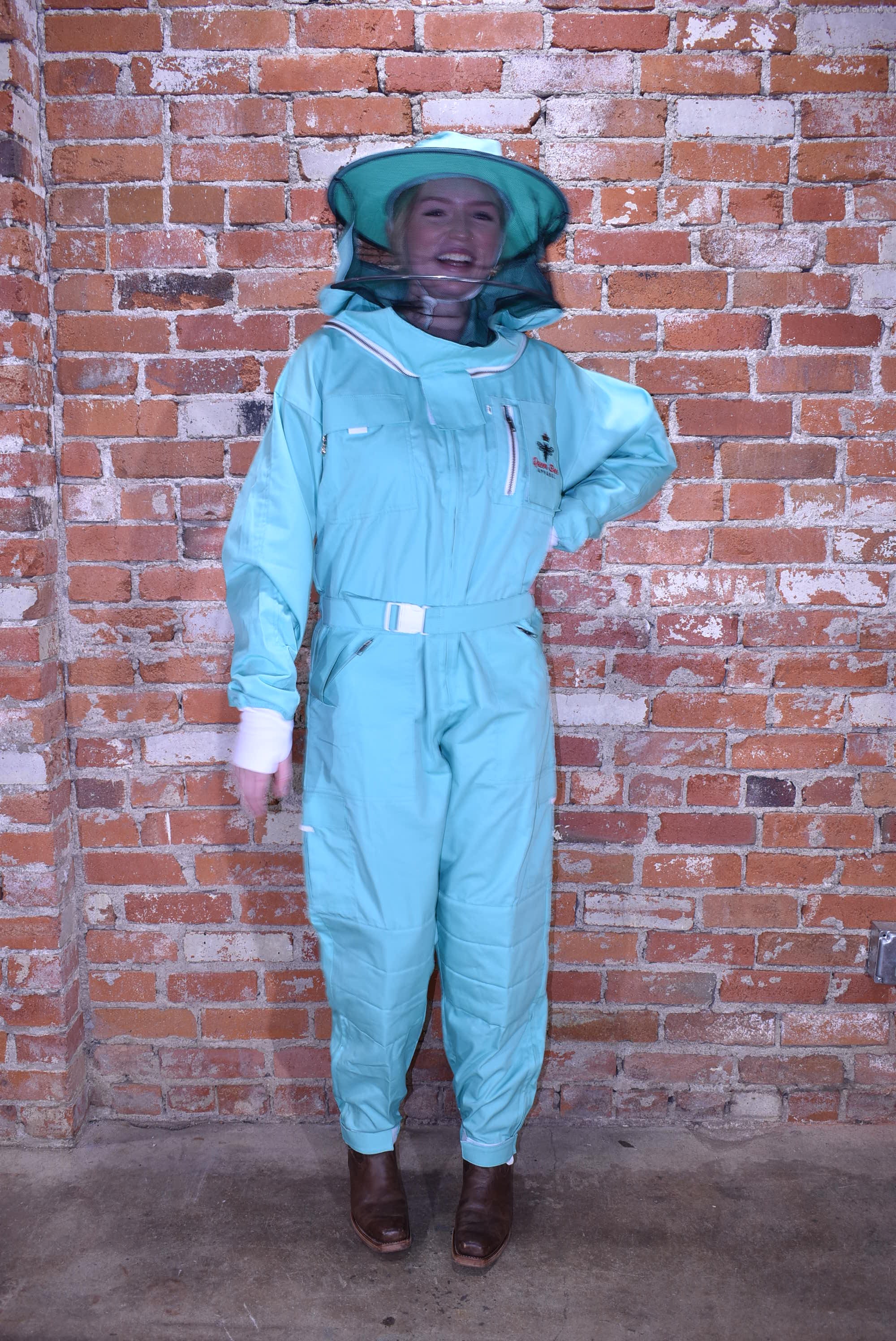 Womens Poly Cotton Suit: Queen Bee Apparel™ Mint Collection