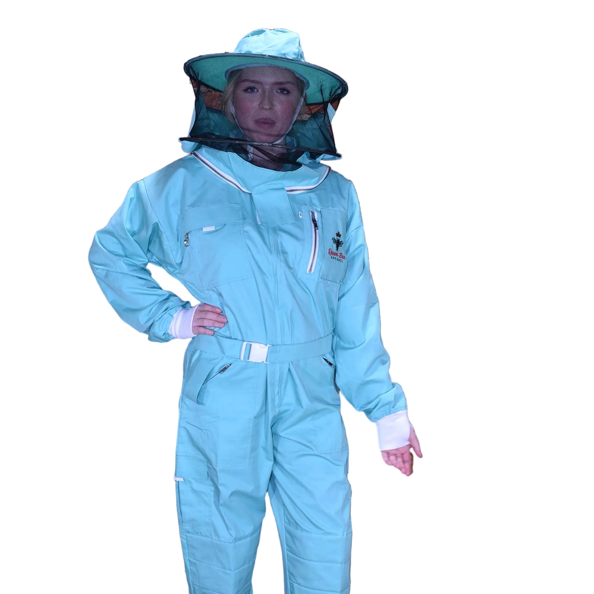 Womens Poly Cotton Suit: Queen Bee Apparel™ Mint Collection
