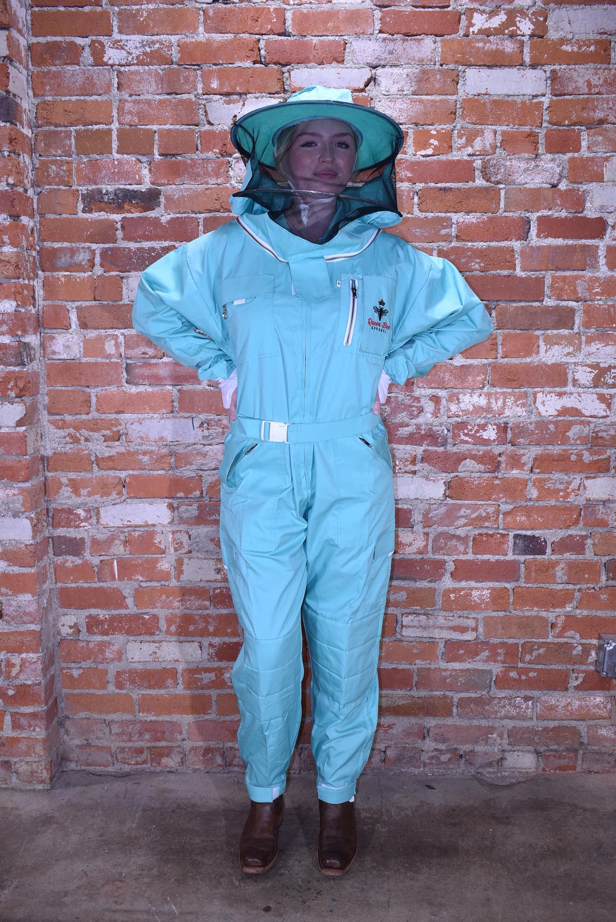 Womens Poly Cotton Suit: Queen Bee Apparel™ Mint Collection