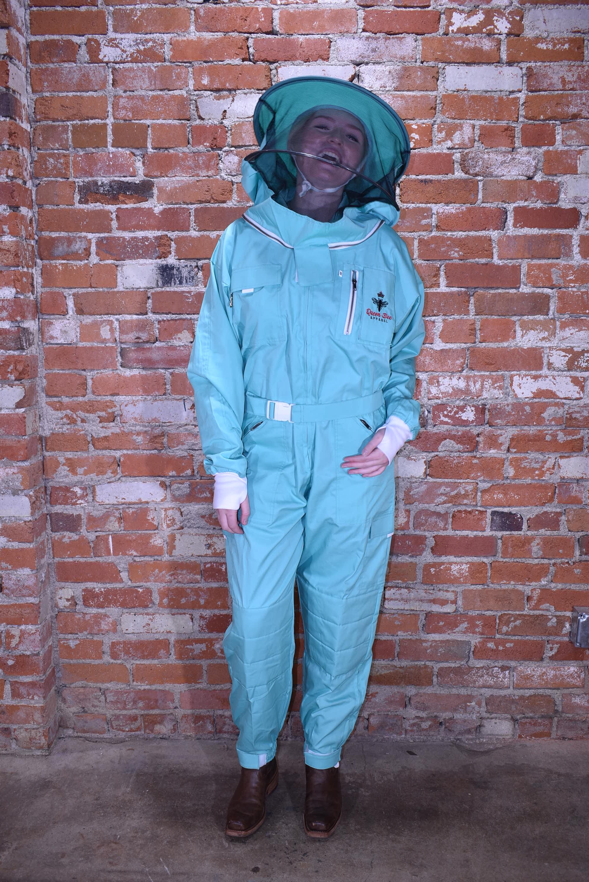 Womens Poly Cotton Suit: Queen Bee Apparel™ Mint Collection