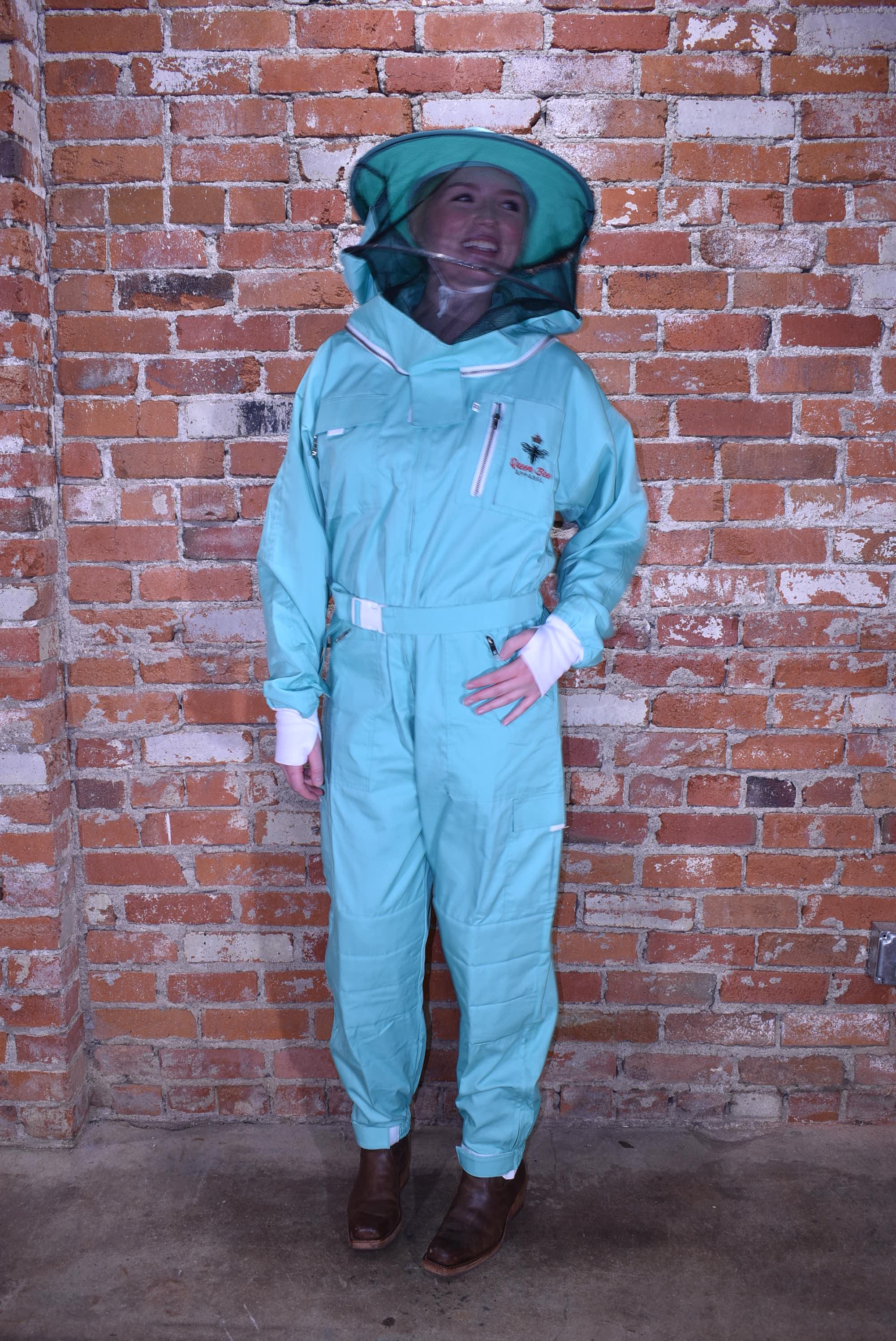 Womens Poly Cotton Suit: Queen Bee Apparel™ Mint Collection
