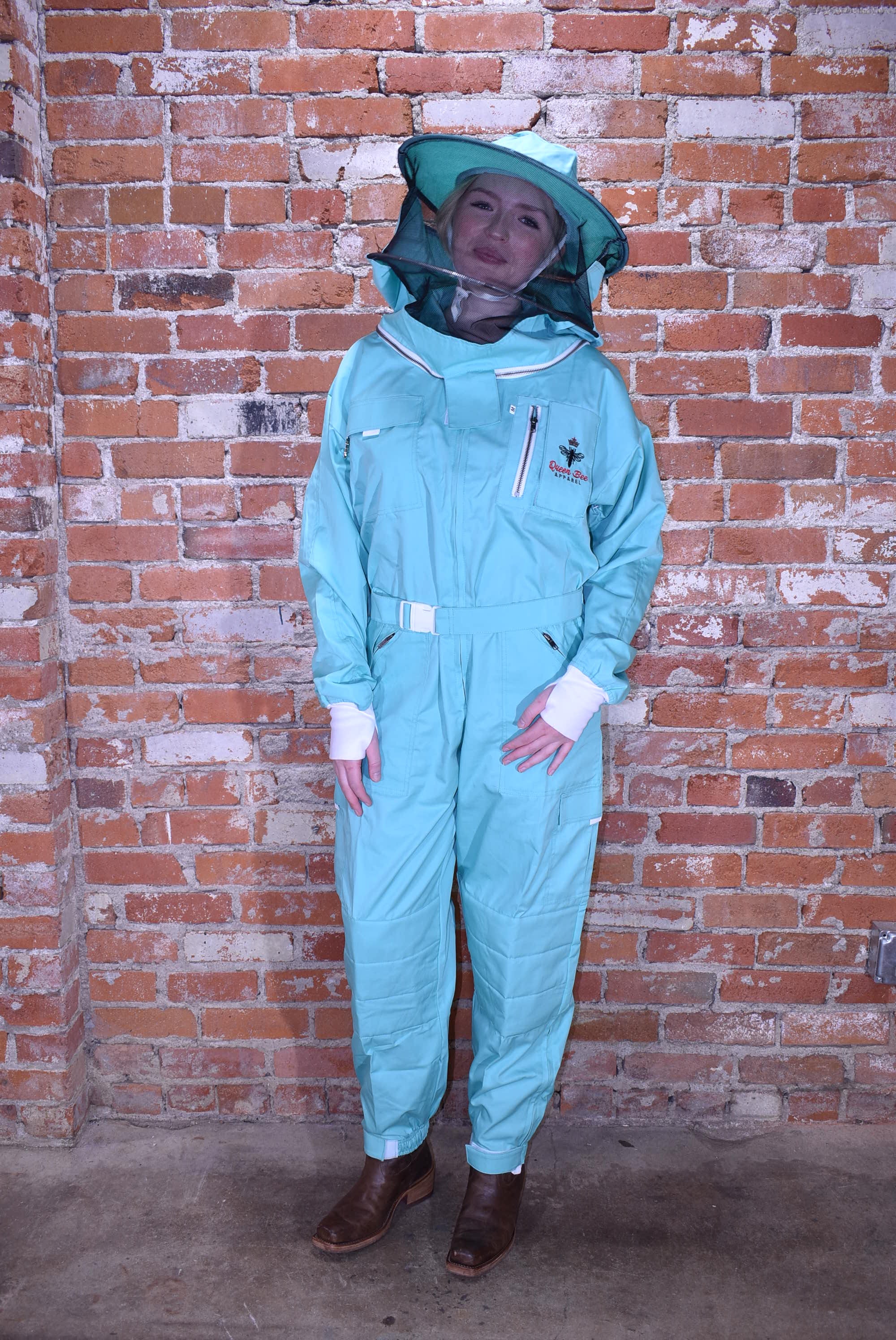 Womens Poly Cotton Suit: Queen Bee Apparel™ Mint Collection