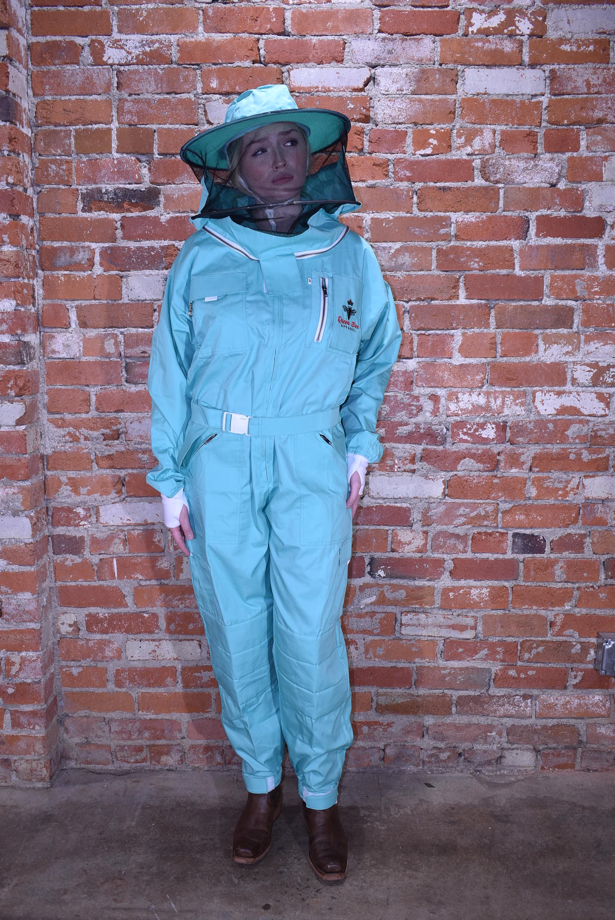 Womens Poly Cotton Suit: Queen Bee Apparel™ Mint Collection