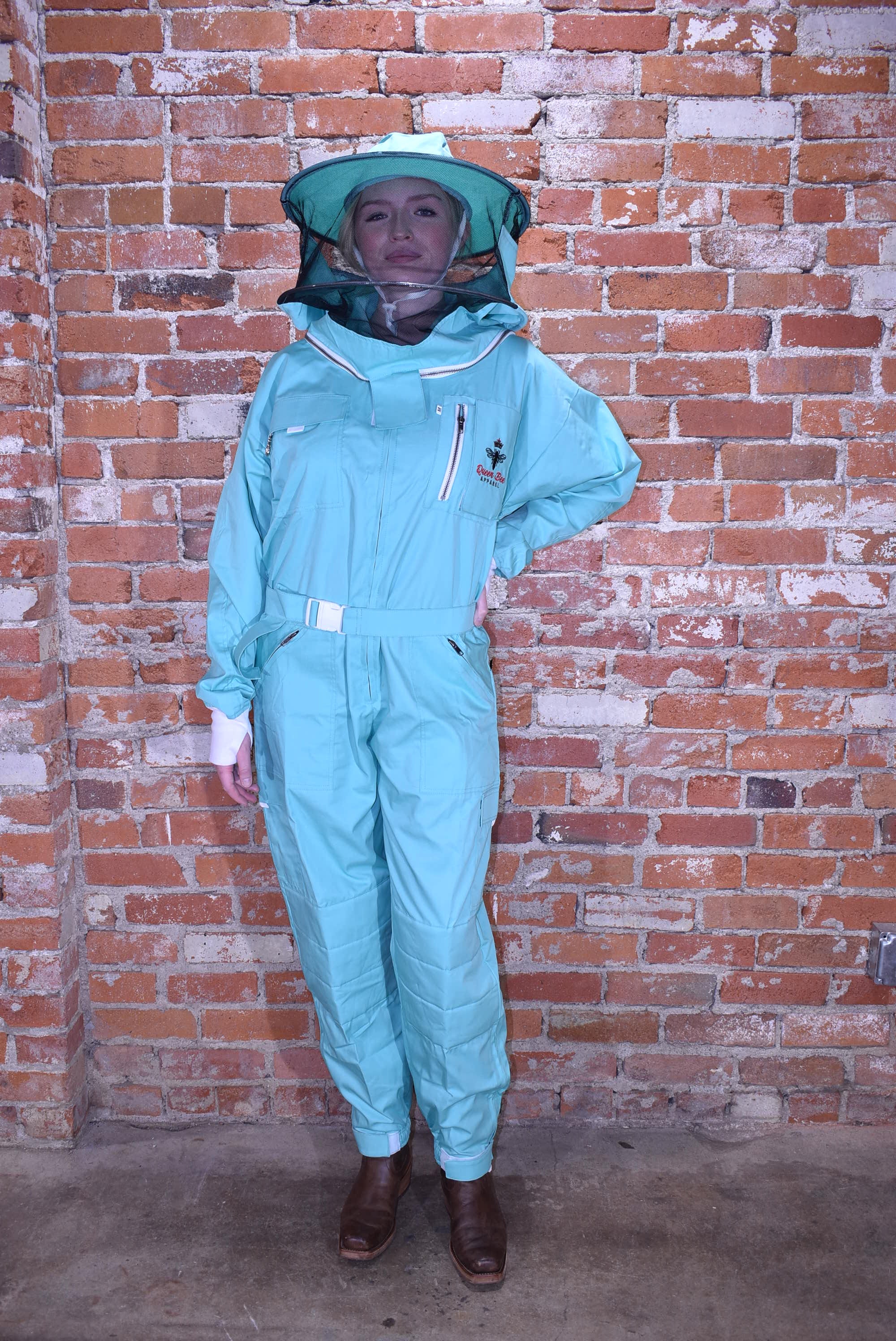 Womens Poly Cotton Suit: Queen Bee Apparel™ Mint Collection