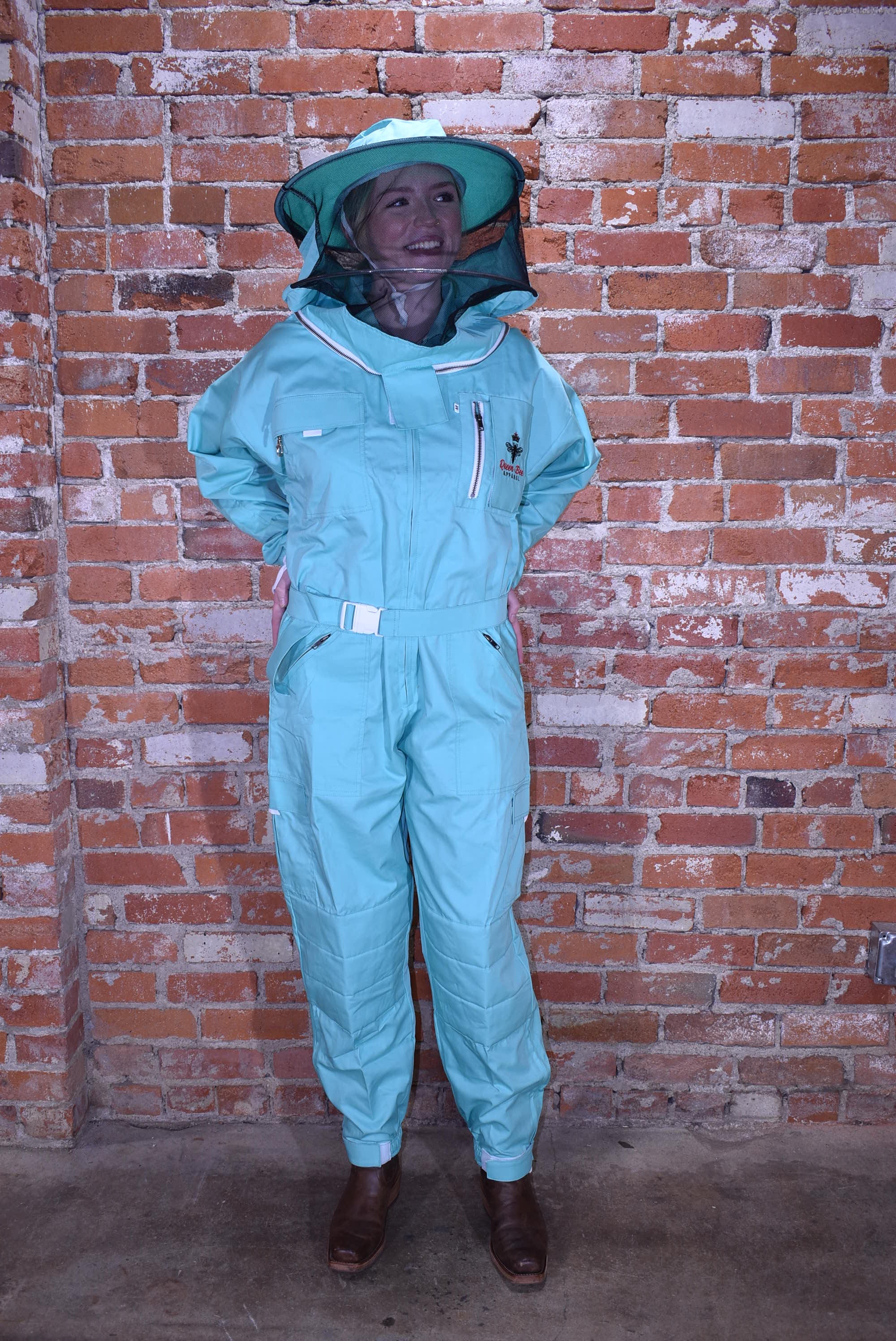 Womens Poly Cotton Suit: Queen Bee Apparel™ Mint Collection