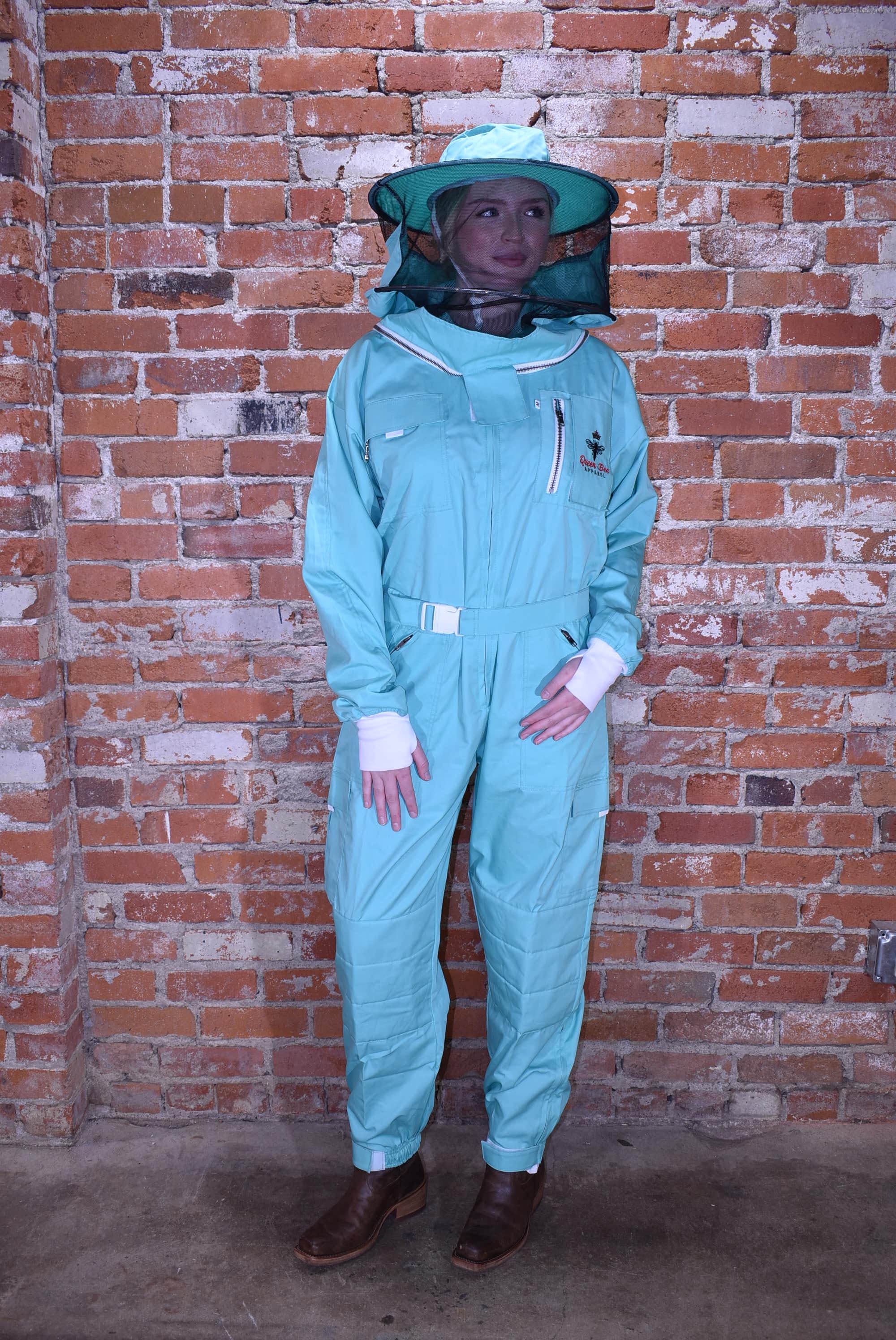 Womens Poly Cotton Suit: Queen Bee Apparel™ Mint Collection