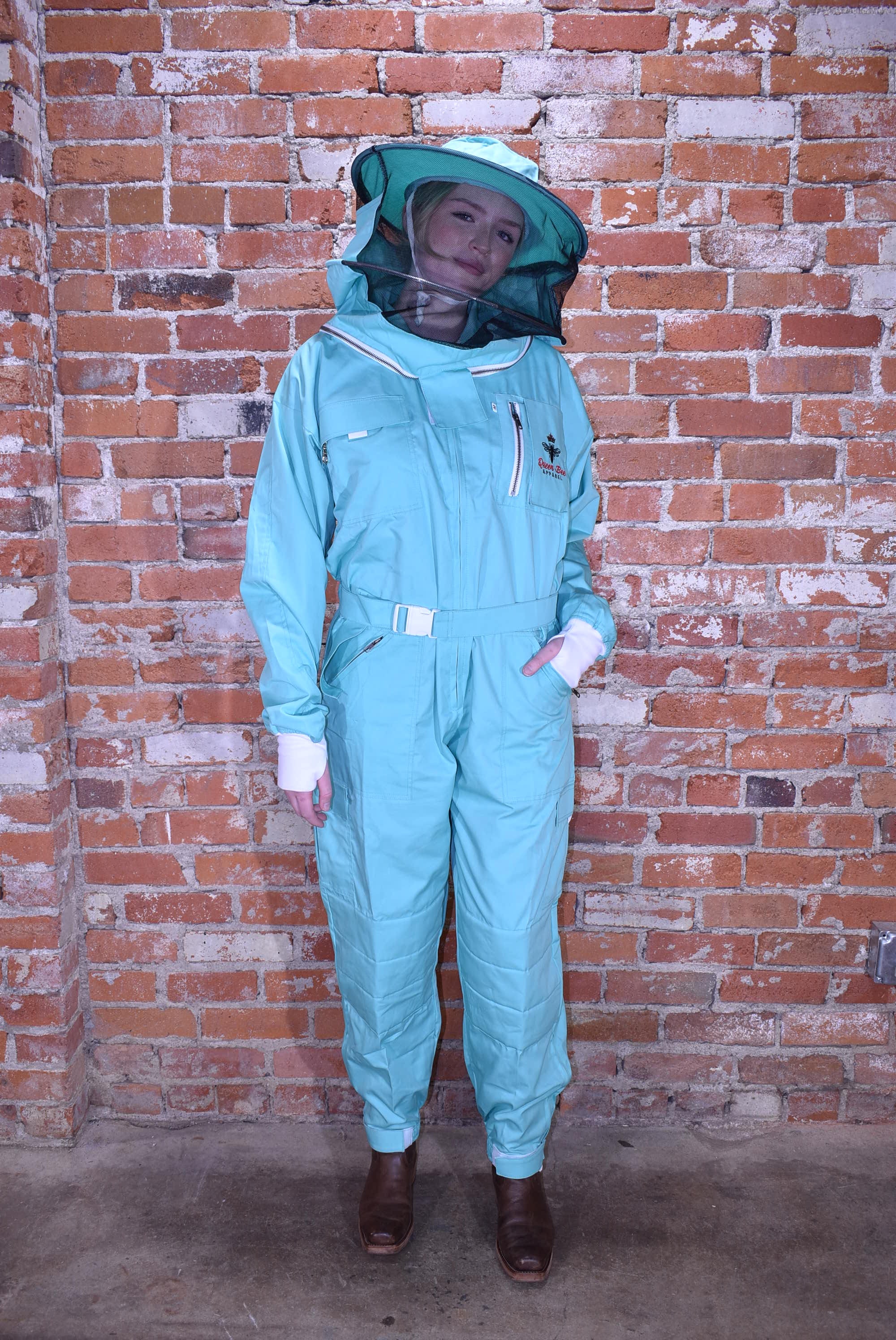 Womens Poly Cotton Suit: Queen Bee Apparel™ Mint Collection