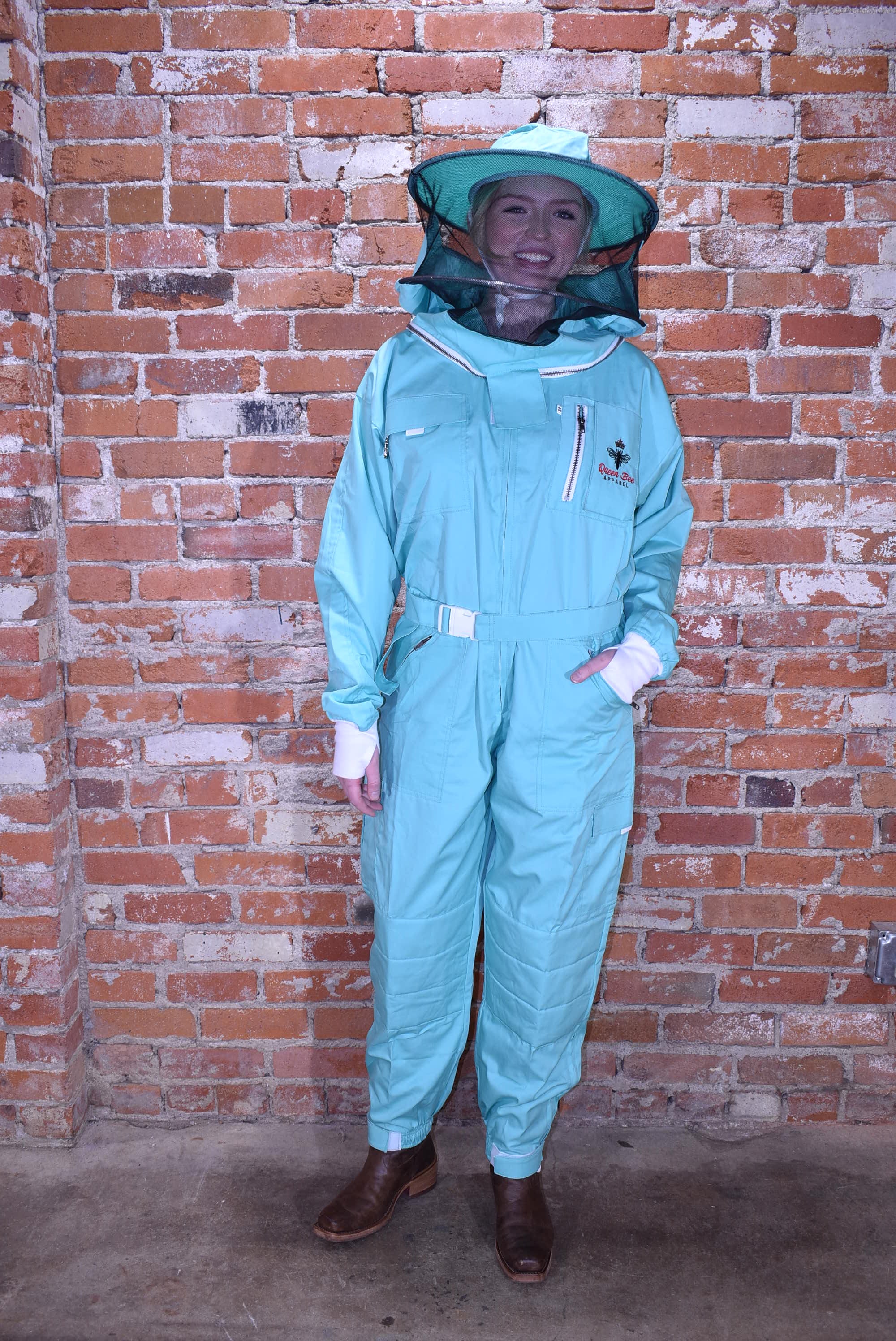 Womens Poly Cotton Suit: Queen Bee Apparel™ Mint Collection