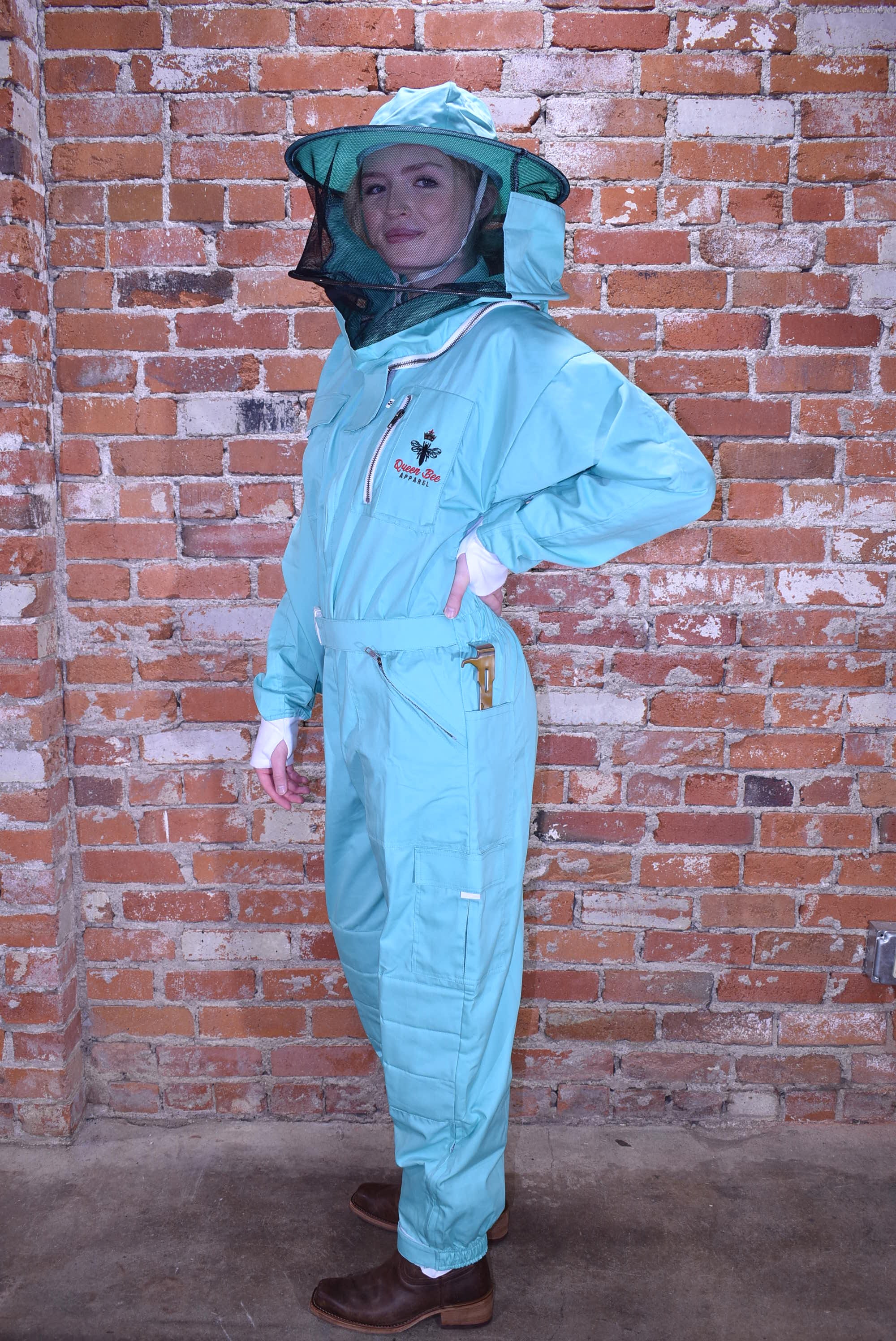 Womens Poly Cotton Suit: Queen Bee Apparel™ Mint Collection