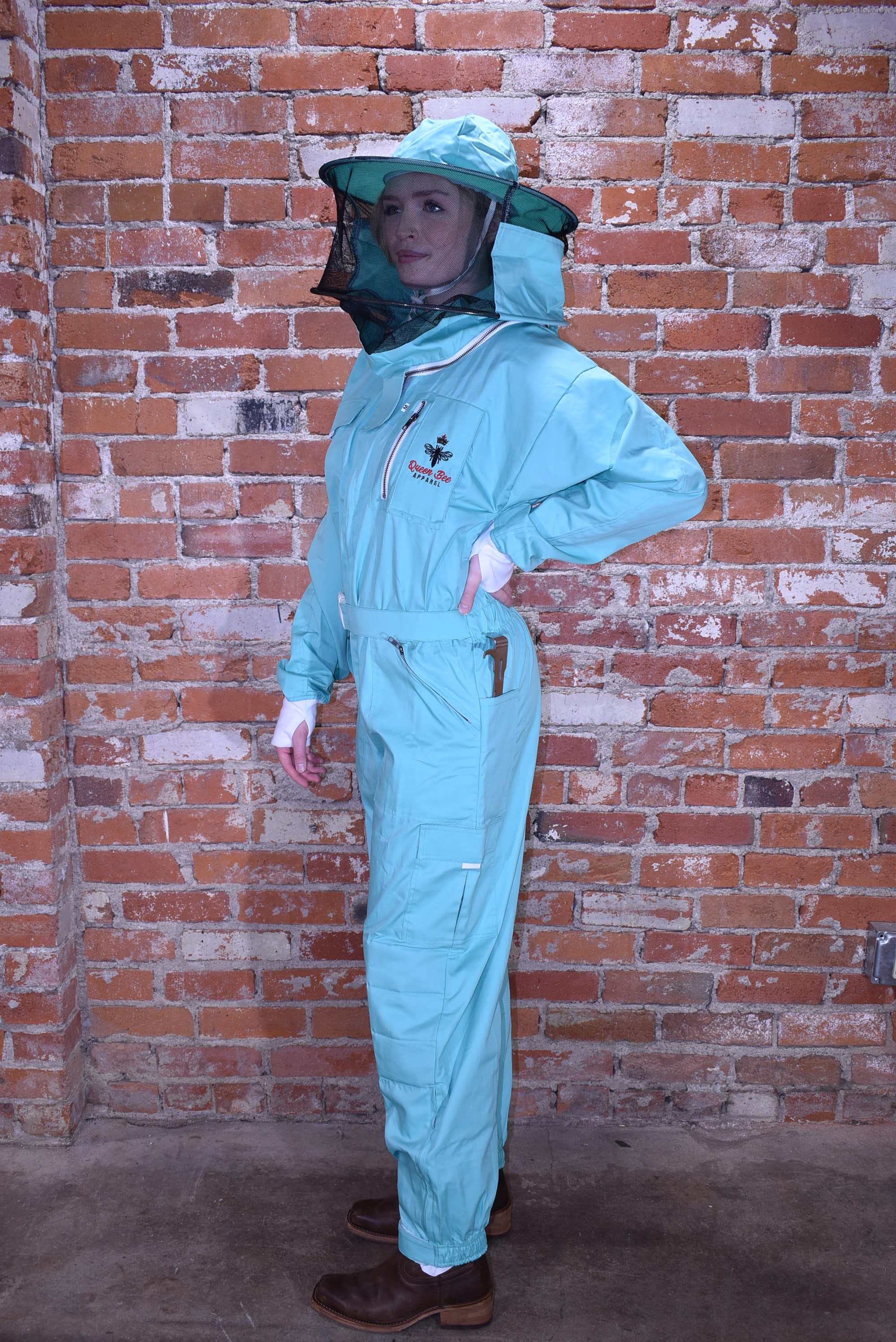 Womens Poly Cotton Suit: Queen Bee Apparel™ Mint Collection