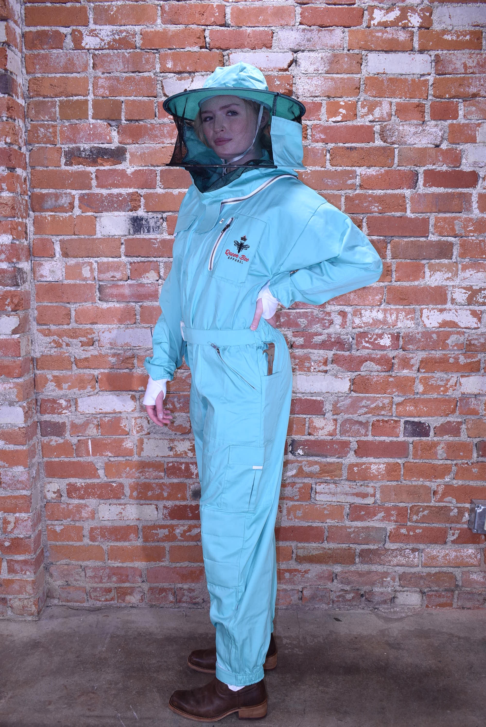 Womens Poly Cotton Suit: Queen Bee Apparel™ Mint Collection