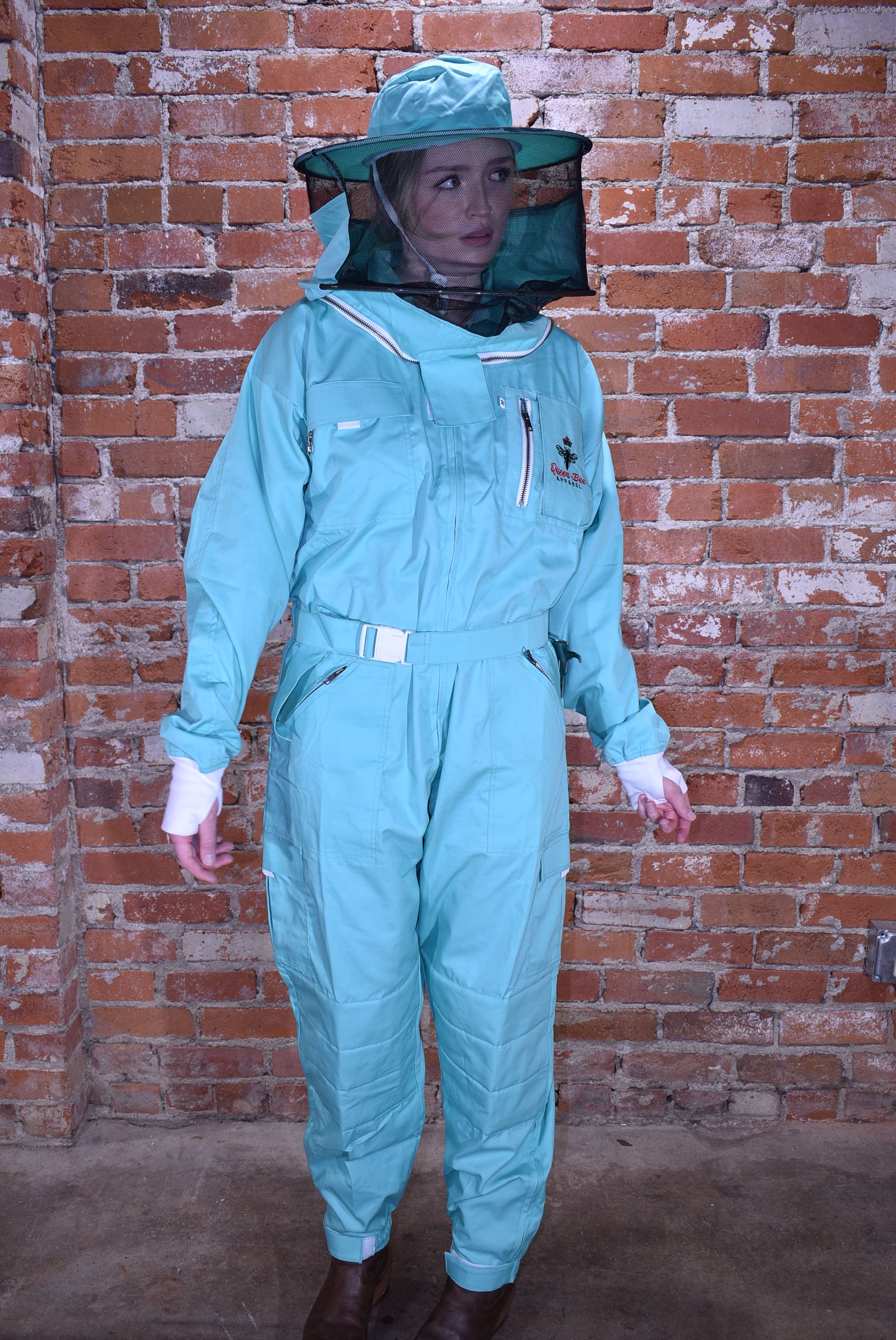 Womens Poly Cotton Suit: Queen Bee Apparel™ Mint Collection