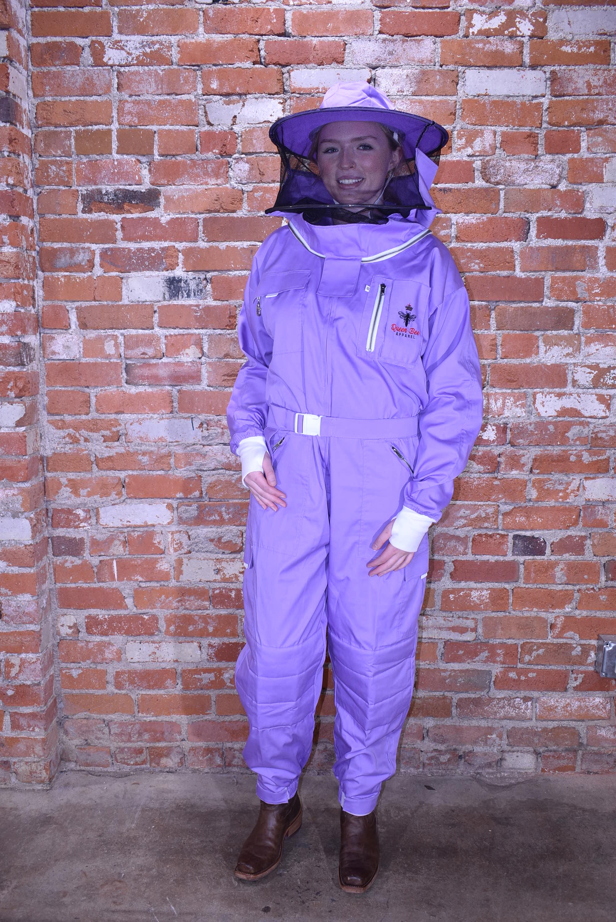 Womens Poly Cotton Suit: Queen Bee Apparel™ Lilac Collection