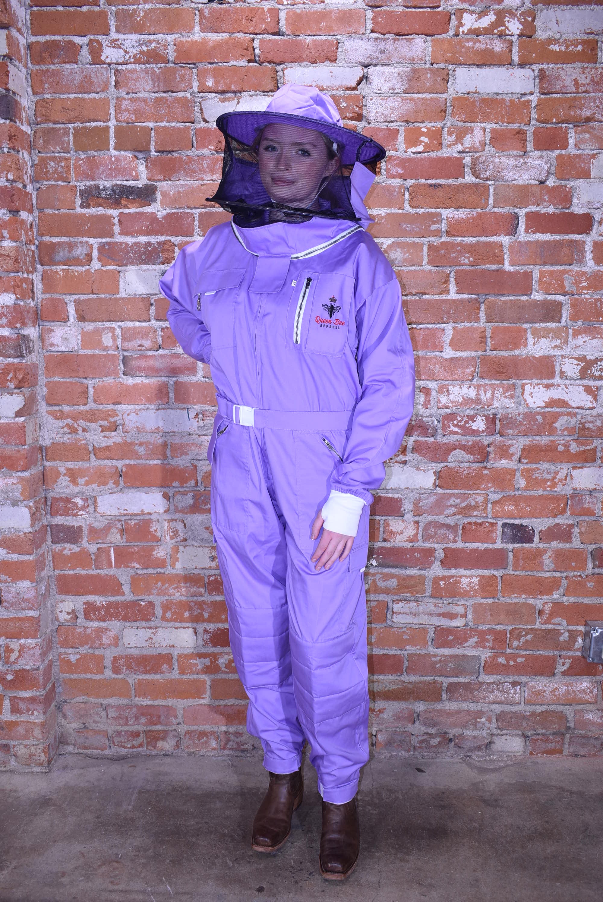 Womens Poly Cotton Suit: Queen Bee Apparel™ Lilac Collection