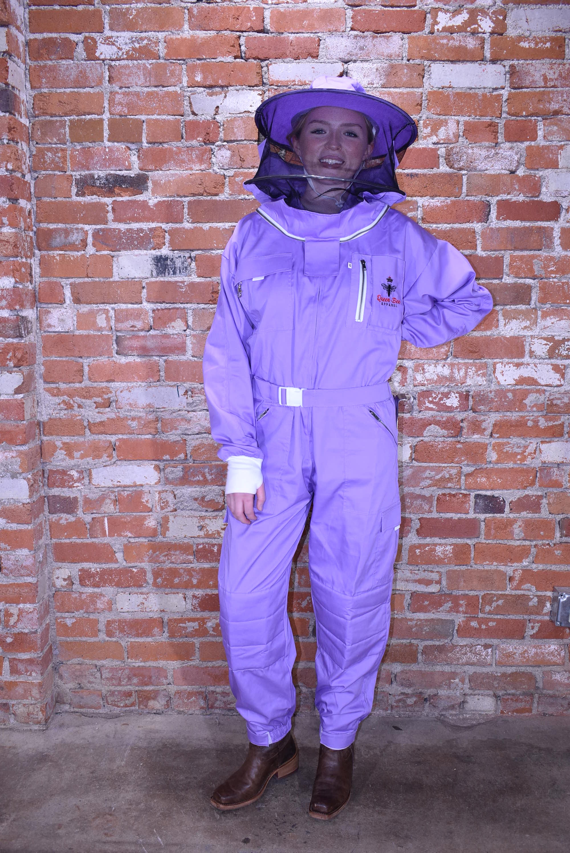 Womens Poly Cotton Suit: Queen Bee Apparel™ Lilac Collection