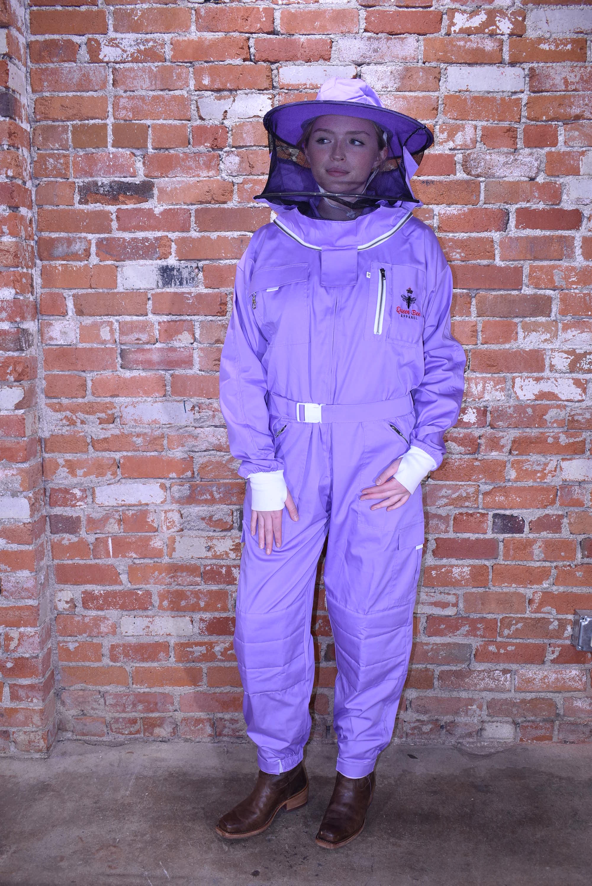 Womens Poly Cotton Suit: Queen Bee Apparel™ Lilac Collection