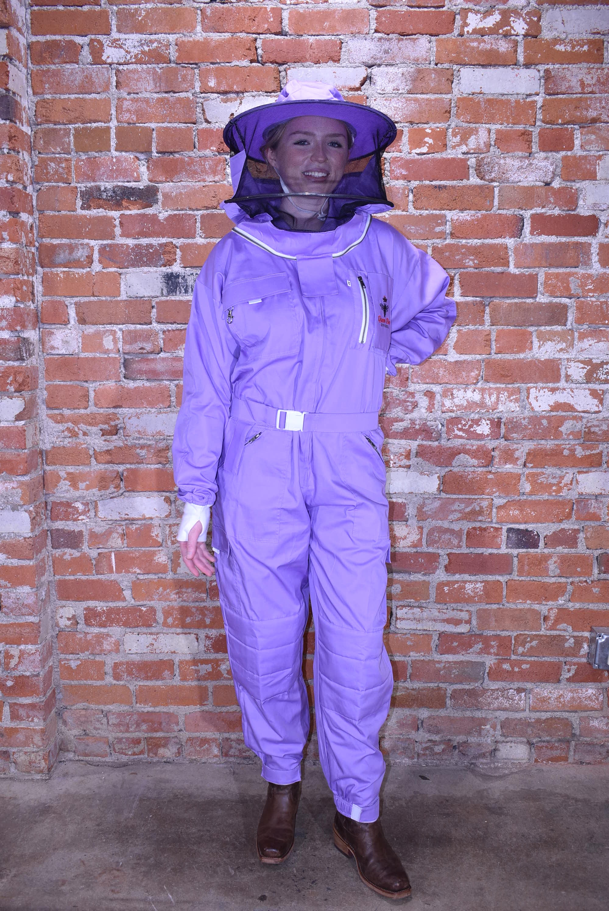 Womens Poly Cotton Suit: Queen Bee Apparel™ Lilac Collection