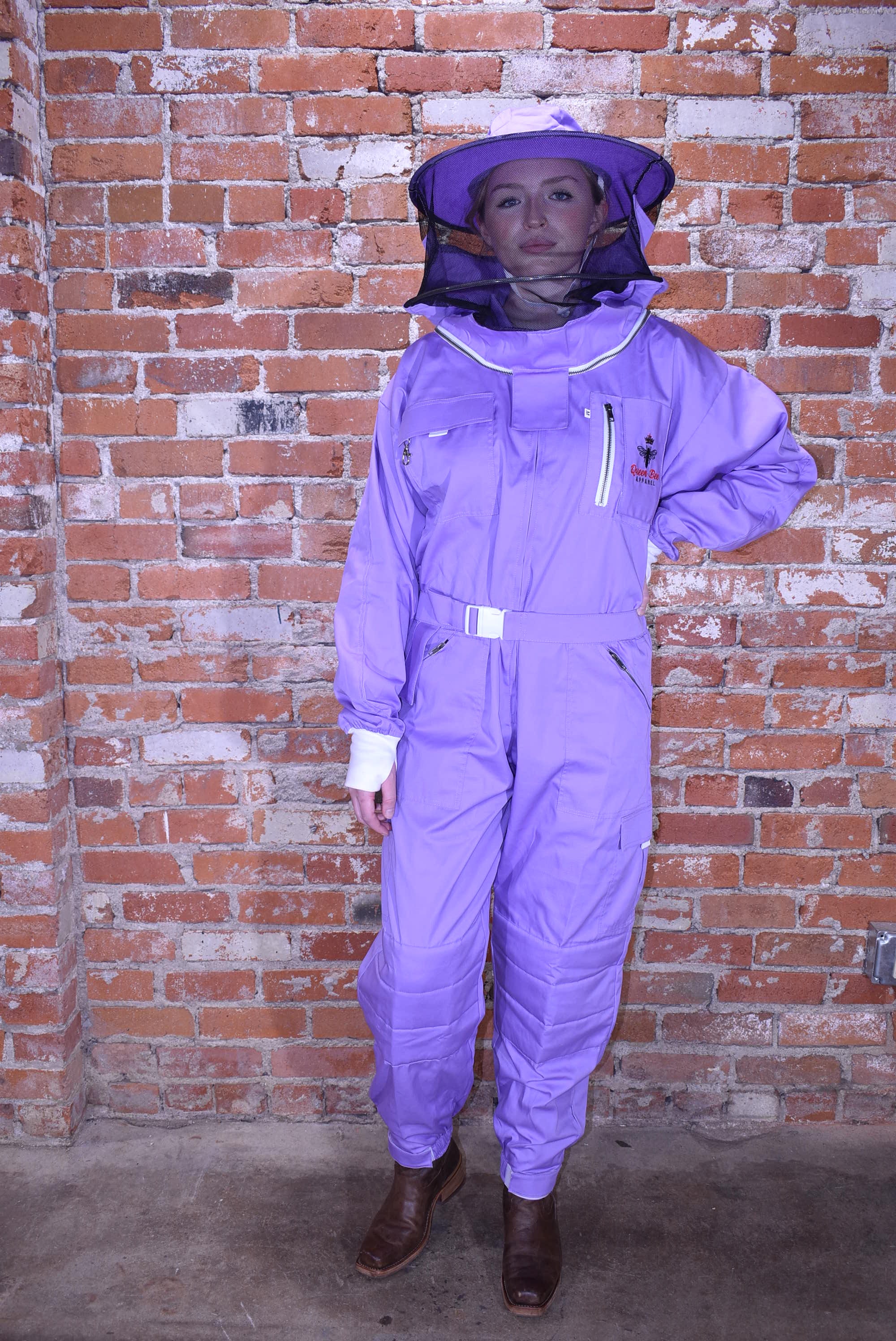 Womens Poly Cotton Suit: Queen Bee Apparel™ Lilac Collection