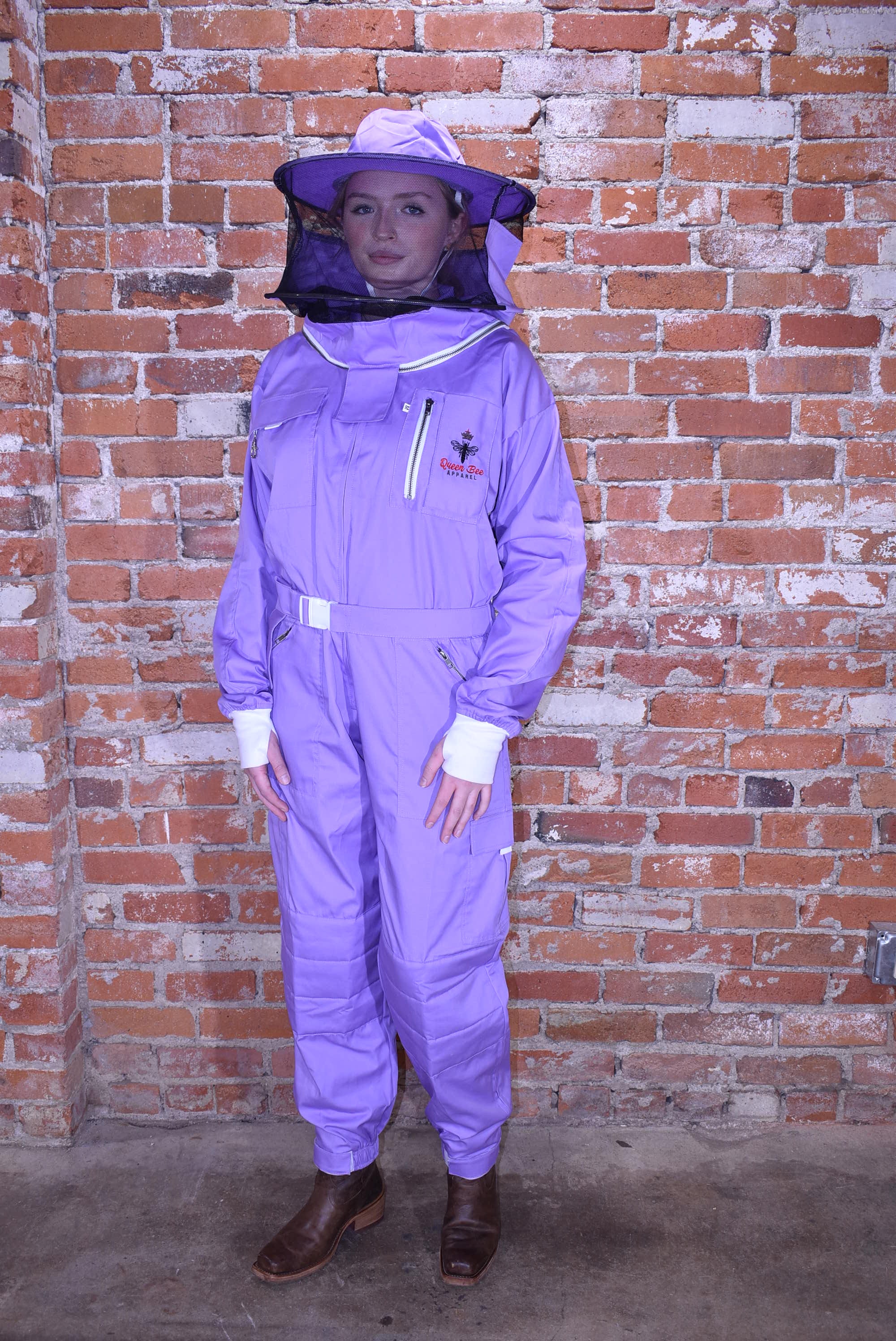 Womens Poly Cotton Suit: Queen Bee Apparel™ Lilac Collection