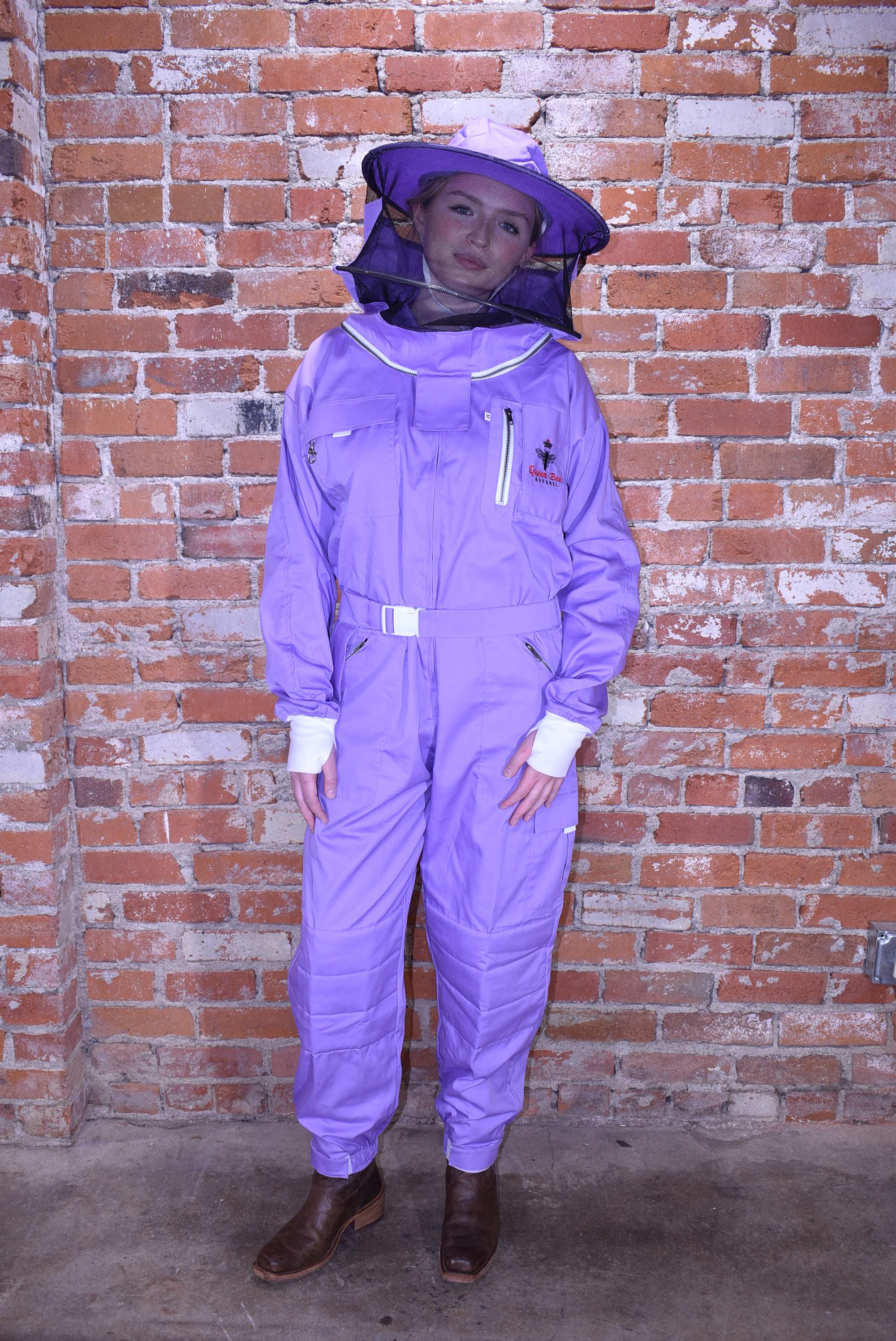 Womens Poly Cotton Suit: Queen Bee Apparel™ Lilac Collection