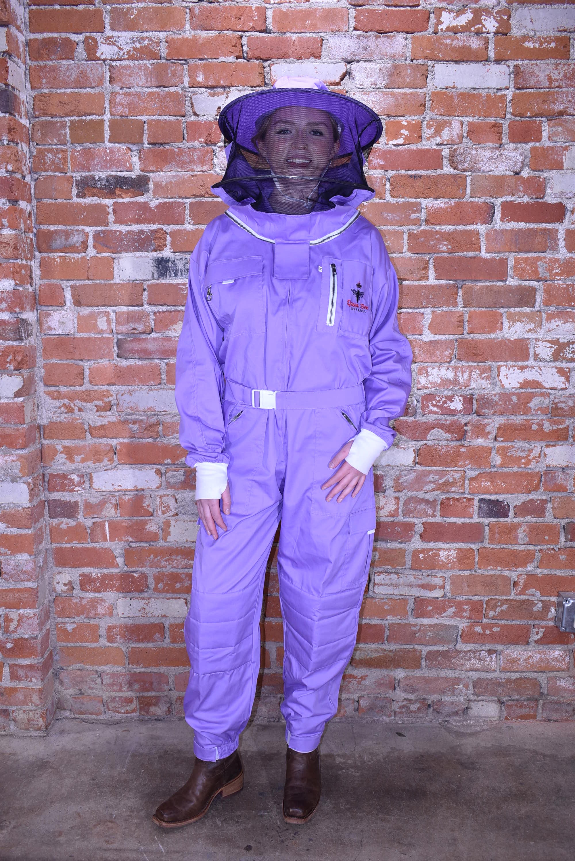 Womens Poly Cotton Suit: Queen Bee Apparel™ Lilac Collection