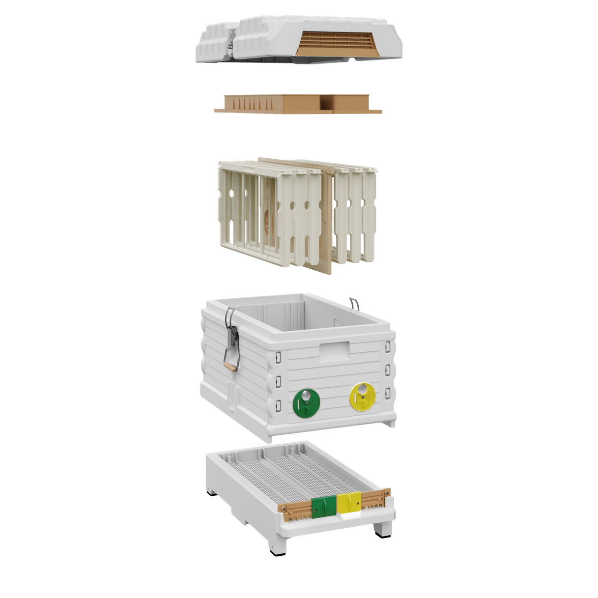 Apimaye 7 Frame NUC White Bee Hive Set (qualifies for free shipping)