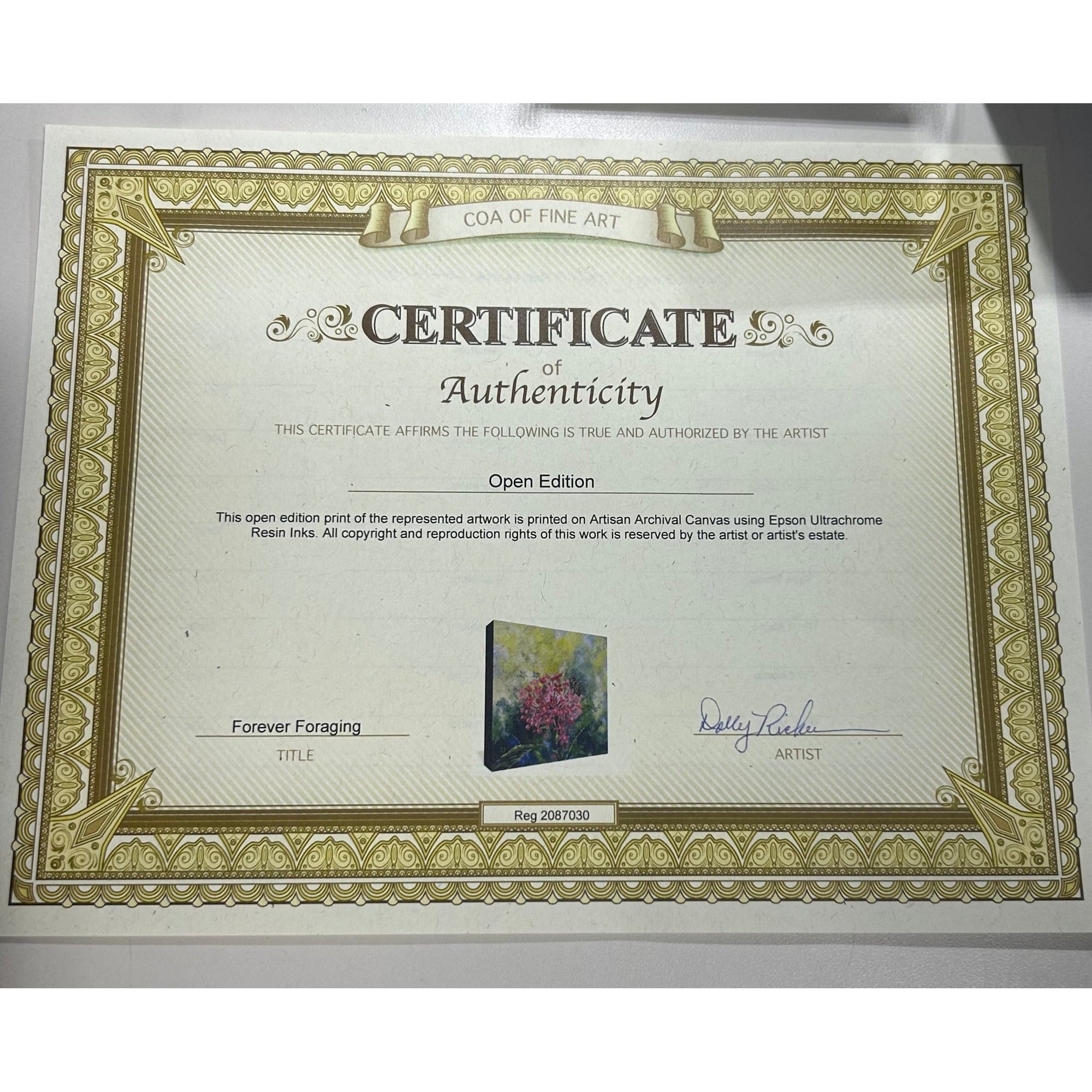 “Forever Foraging” Giclee Canvas