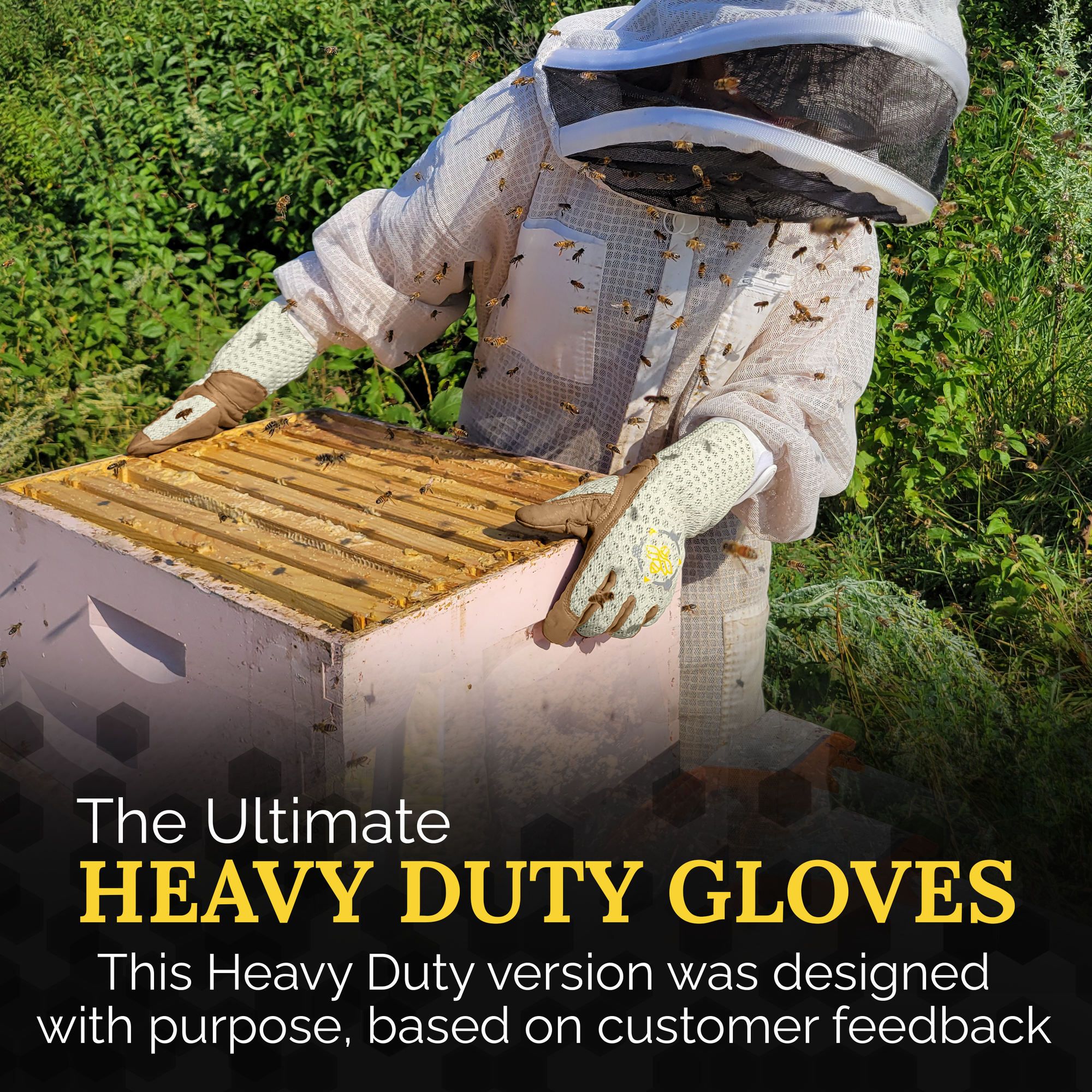 Apis Tactical Heavy Duty Beekeeping Gloves (ships from warehouse)