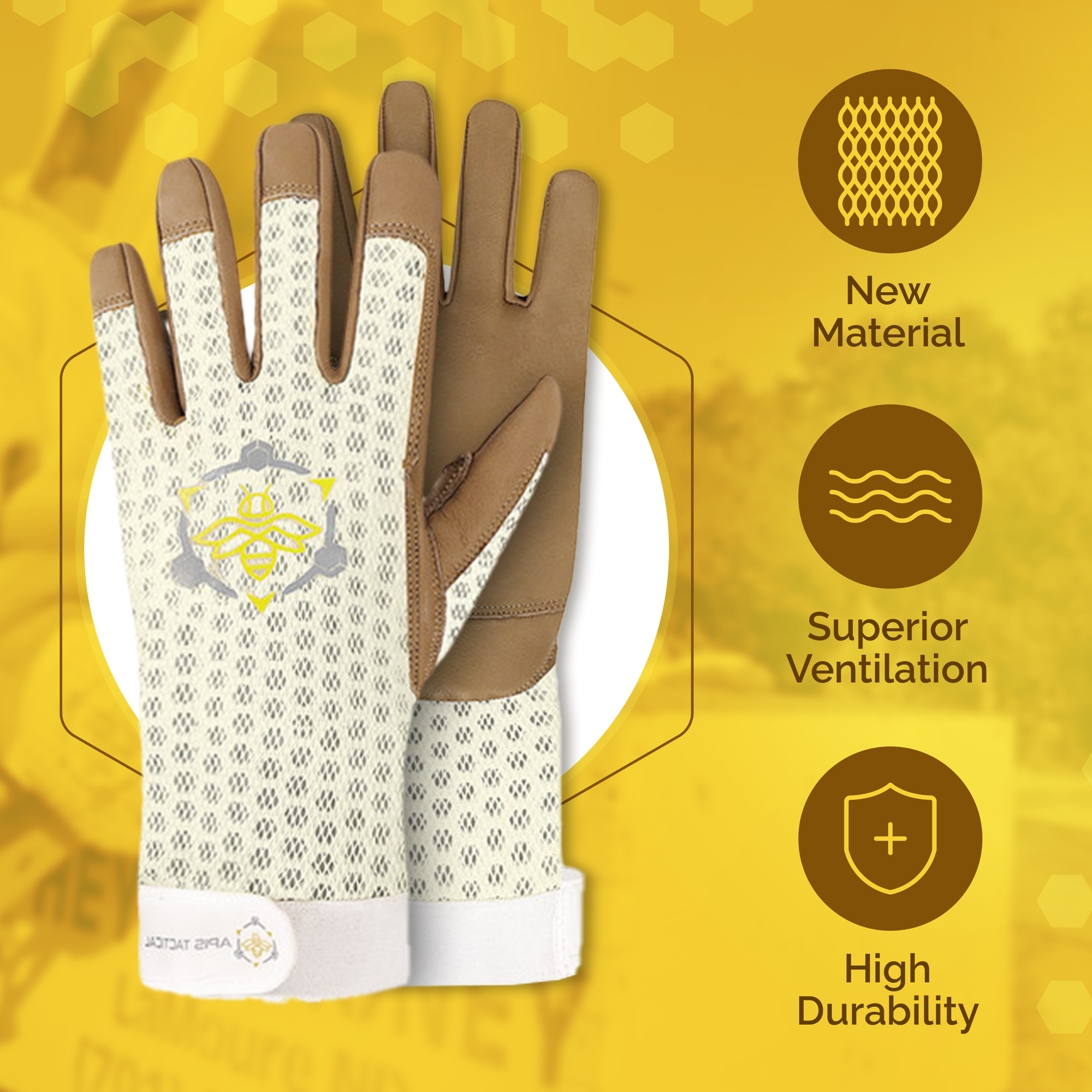 Apis Tactical Heavy Duty Beekeeping Gloves (ships from warehouse)