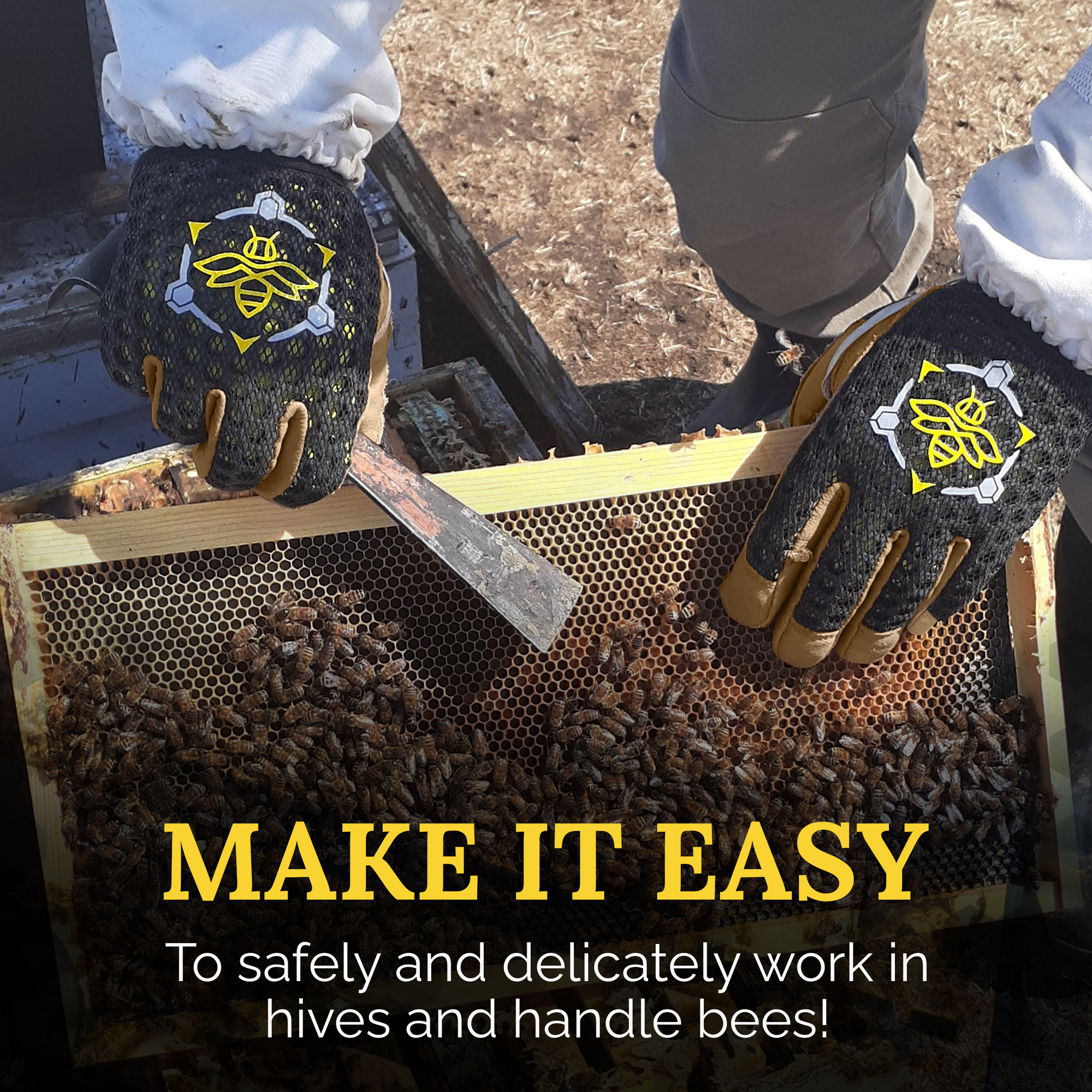 Apis Tactical PRO Beekeeping Gloves (ships from warehouse)