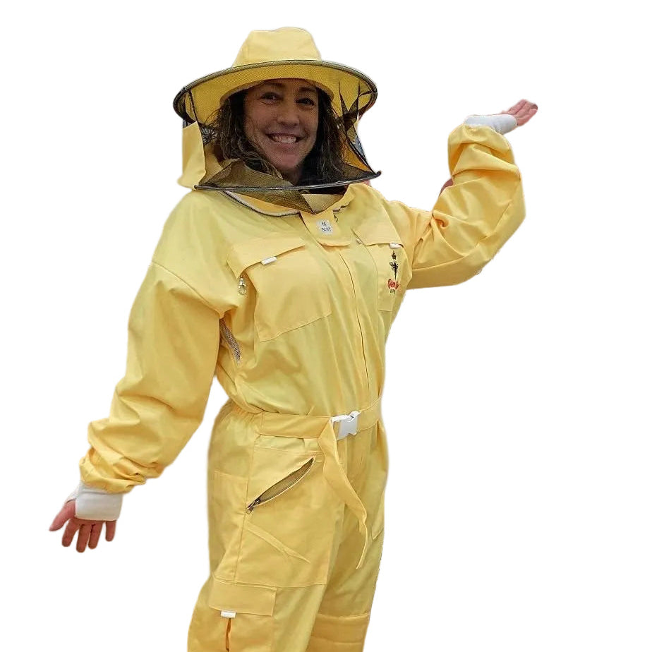 Womens Poly Cotton Suit: Queen Bee Apparel™ Daffodil Collection