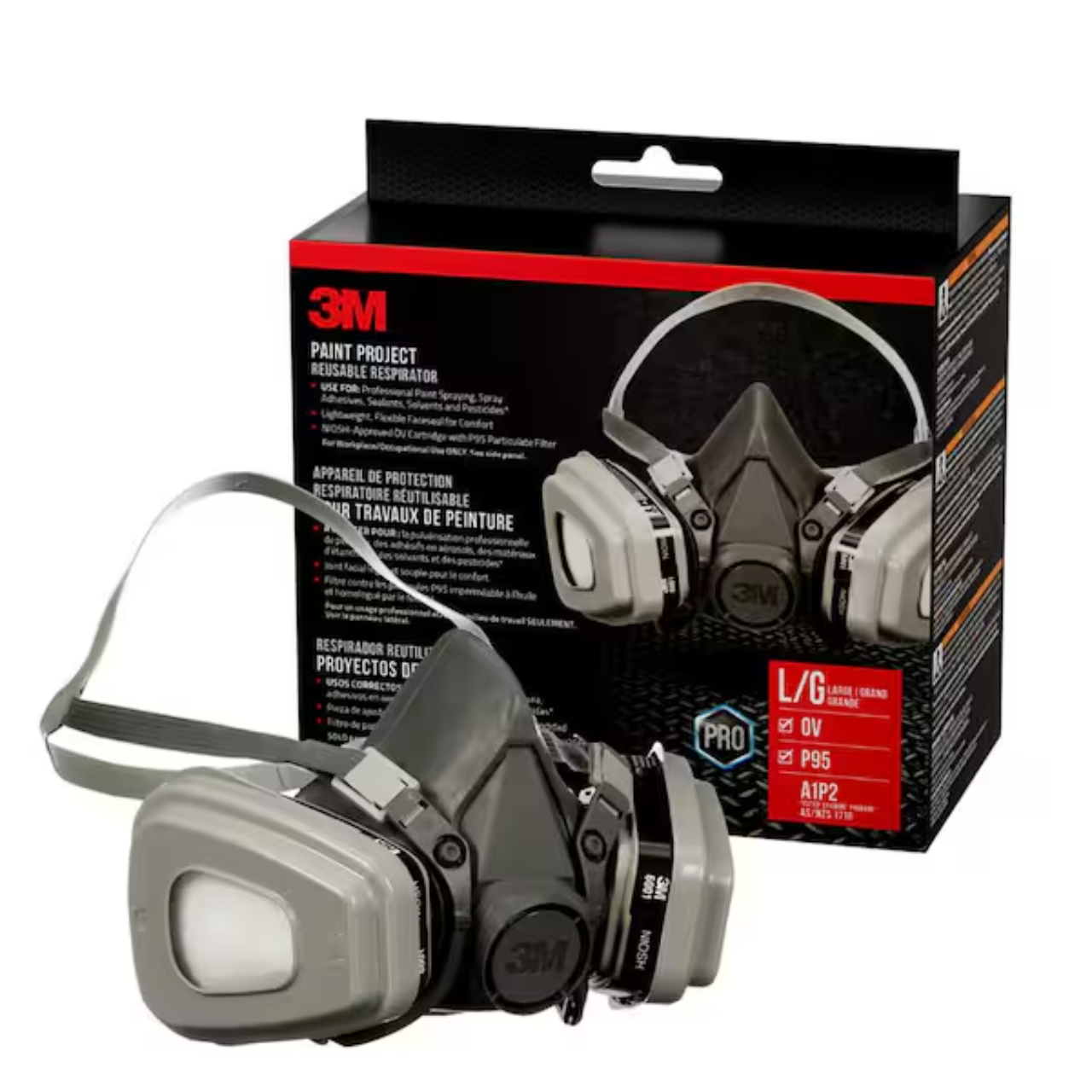 Respirator Mask (Large) 3M P95 / OV / AG