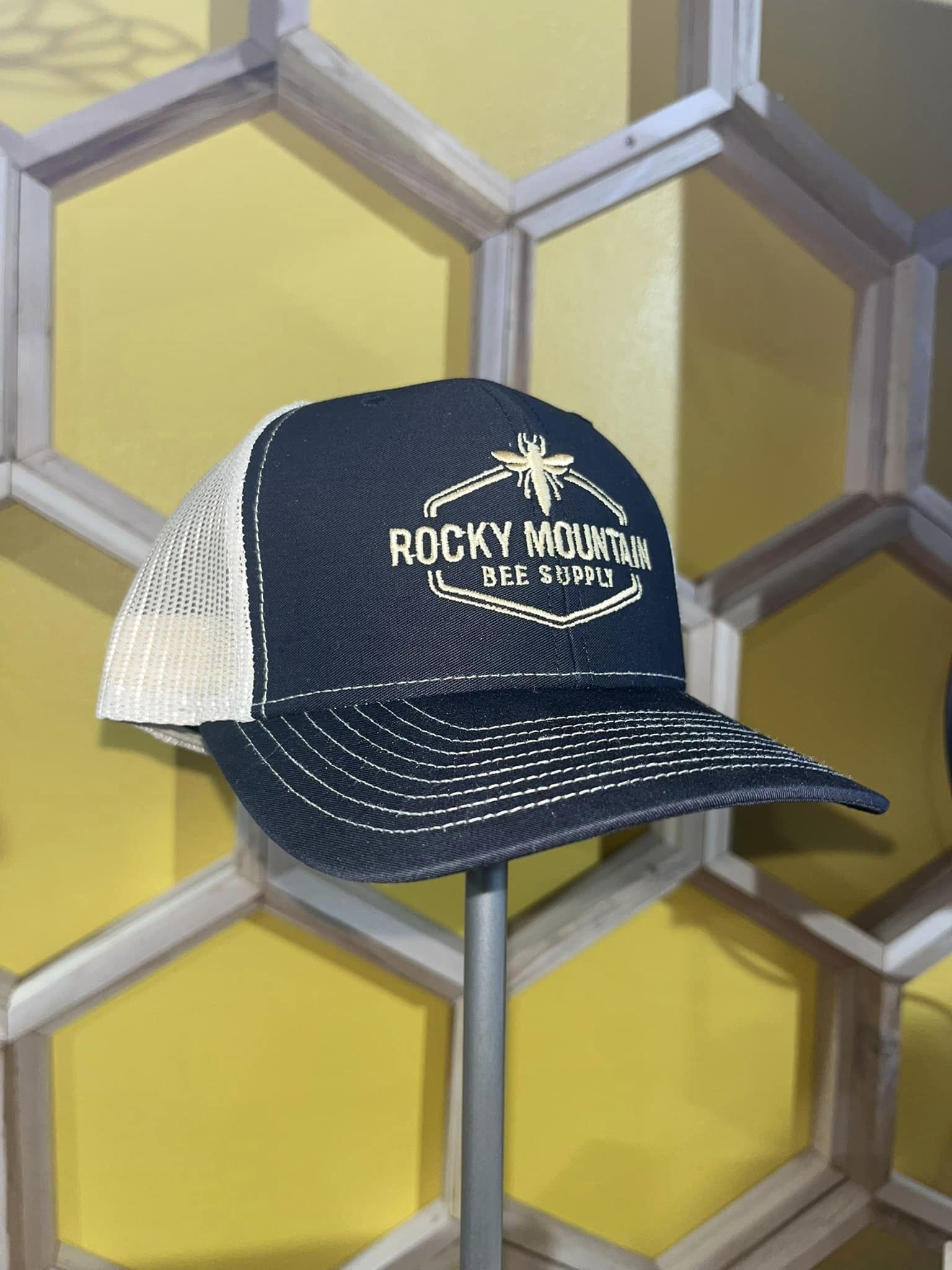 Logo Trucker Cap with Mesh Back - Rocky Mountain Construction